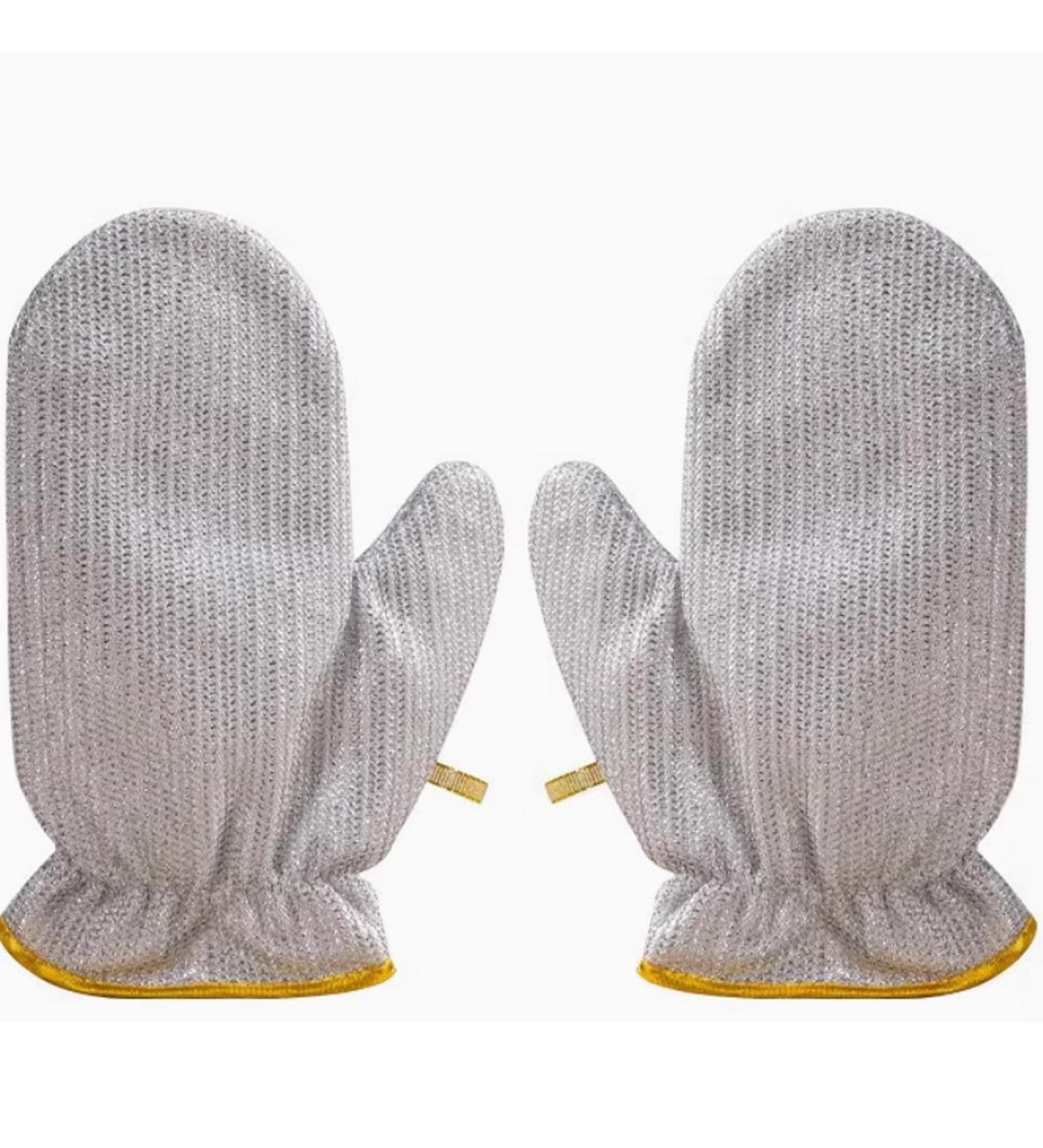 Dishwashing Gloves New Multifunctional Wire Gloves for Scrubs & Cleans Dishes Sinks Counters Stove Tops Easy Rinsing kitchen Cleaning Washing Dish Gloves for Household Reuseable Durable. - Buy Online on GoSupps.com