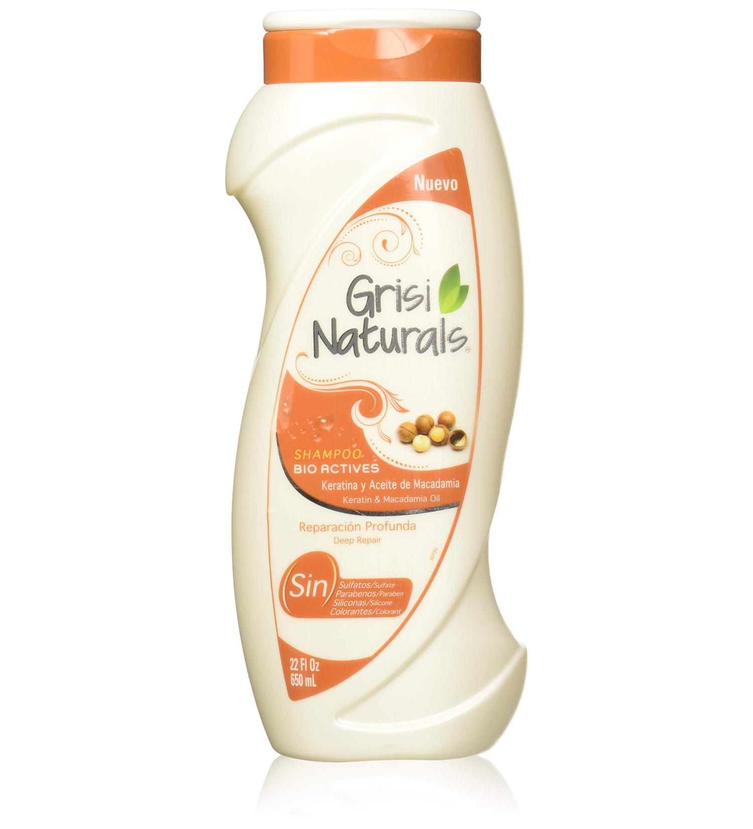 Grisi Naturals Keratin & Macadamia Oil Deep Repair Shampoo - Nourishing Hair Care for All Hair Types | International Shipping Available - Buy Online on GoSupps.com