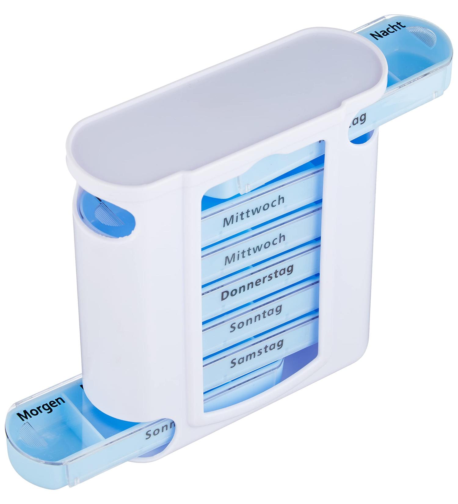 Osma-Werm 17384 Pill Box 7 Day Pill Organizer | Secure Tablet Storage for Travel & Home - Buy Online on GoSupps.com