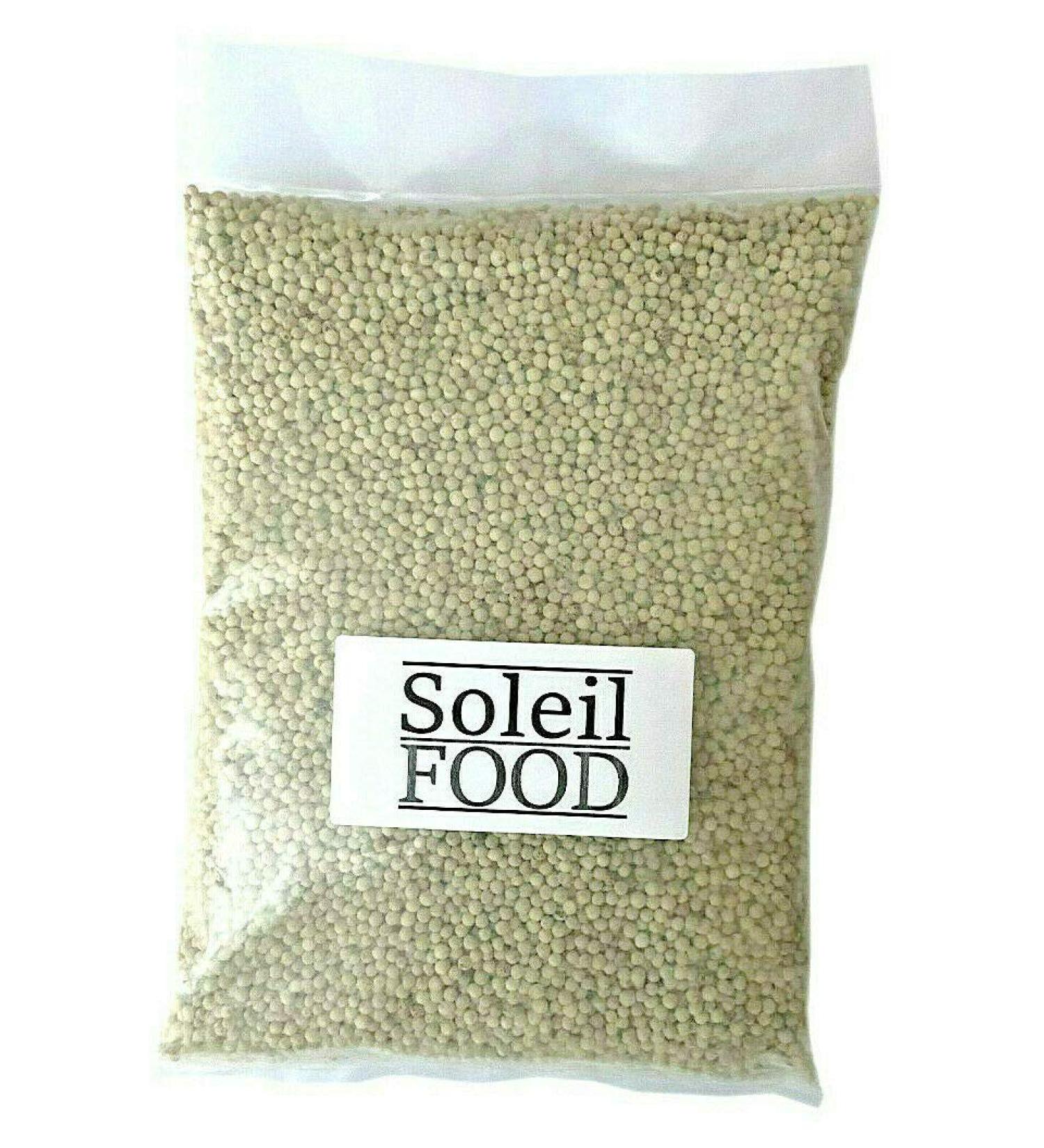 1 kg white pepper whole white peppercorns peppercorns finest quality GMO free SoleilFOOD