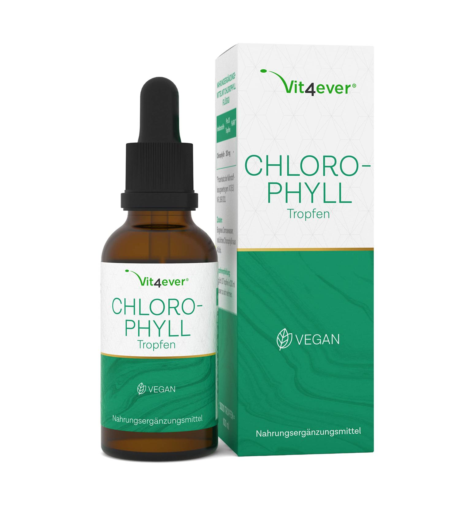 Premium Chlorophyll Drops 50 ml - Alfalfa Extract Vegan 300 mg Daily Dose Laboratory Tested Liquid Chlorophyll for Enhanced Wellness - Shop Now! - Buy Online on GoSupps.com