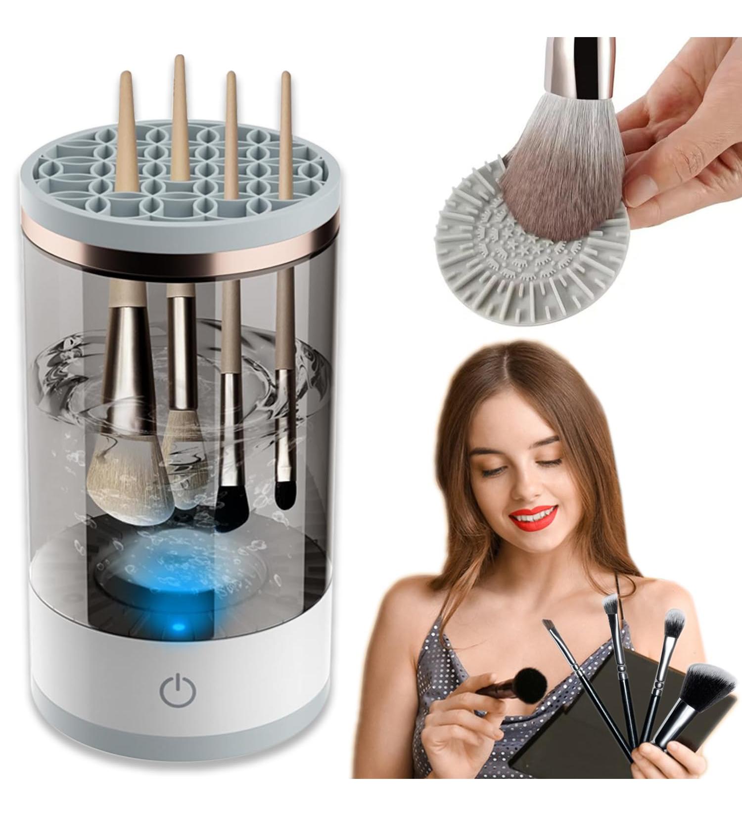Buy Brushblast Pro Makeup Brush Cleaner - Auto-Rotating Deep Clean One-Click Operation Suitable for All Brushes - International Shipping Available - Buy Online on GoSupps.com