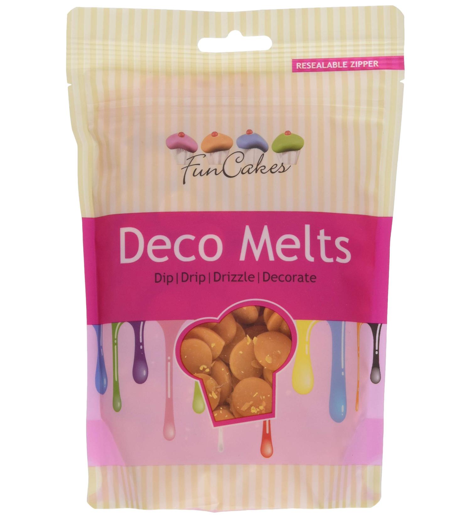 Buy FunCakes Deco Melts Orange (Pack of 2 x 250g) for Baking & Decorations | International Shipping Available - Buy Online on GoSupps.com