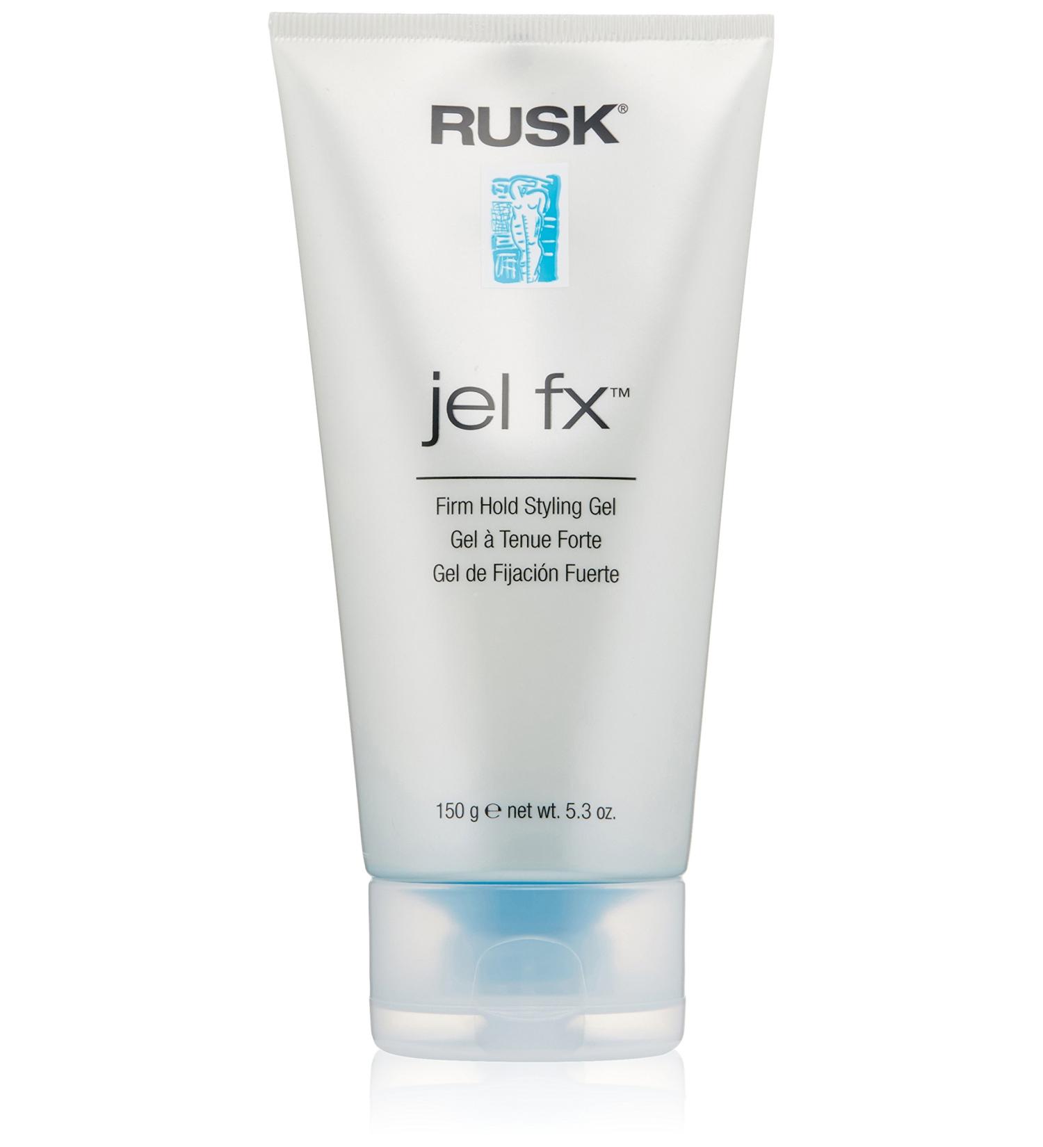RUSK Designer Collection Jel Fx Firm Hold Styling Gel  5.3 Oz  Medium to Firm-Hold  Used for Slicking  Molding  or Blow-Drying without Flaking  Full-Body Style