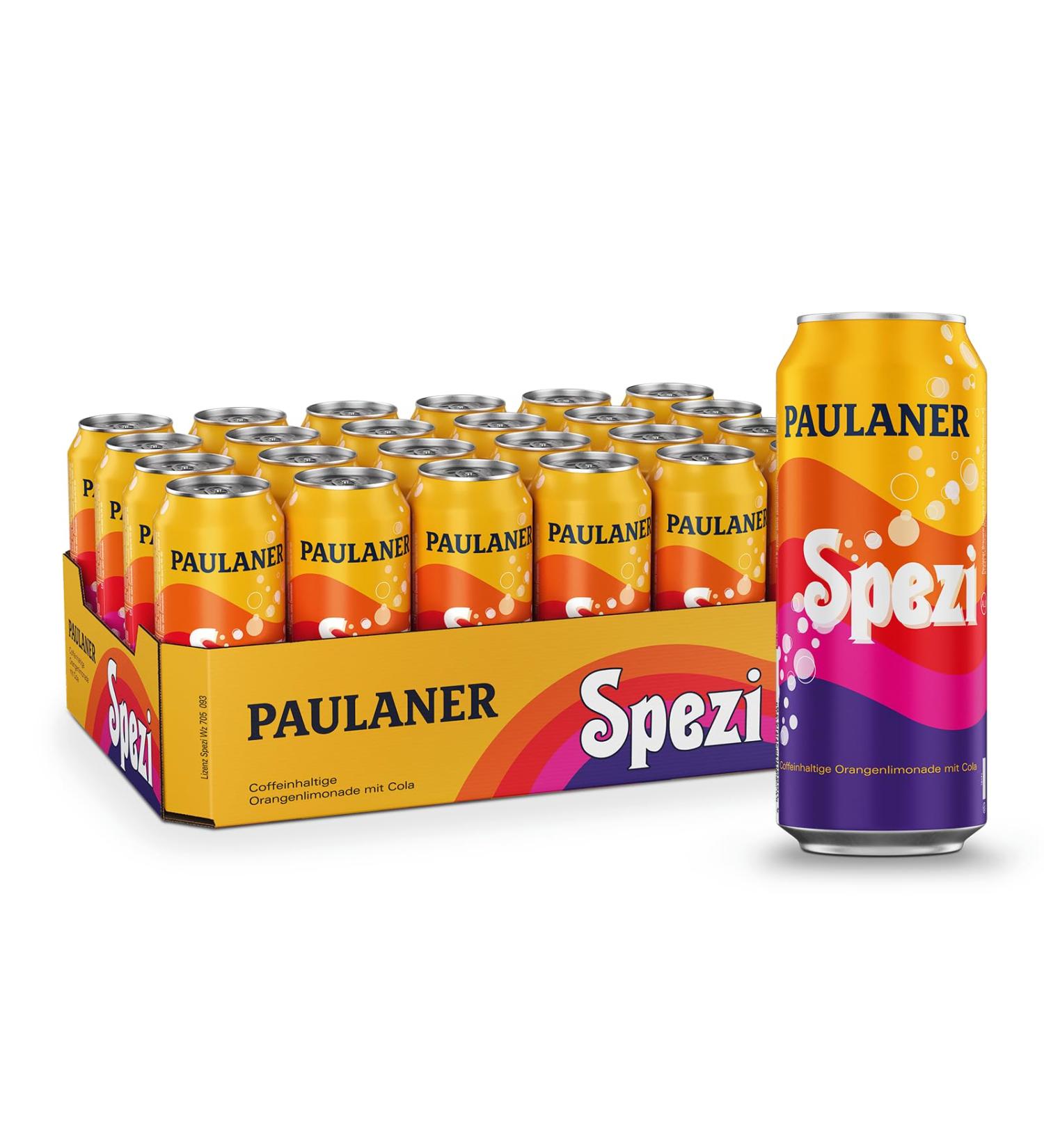 Buy Paulaner Spezi 24-Pack Cans (24 x 0.5L) - Disposable Soft Drink - International Shipping Available - Buy Online on GoSupps.com