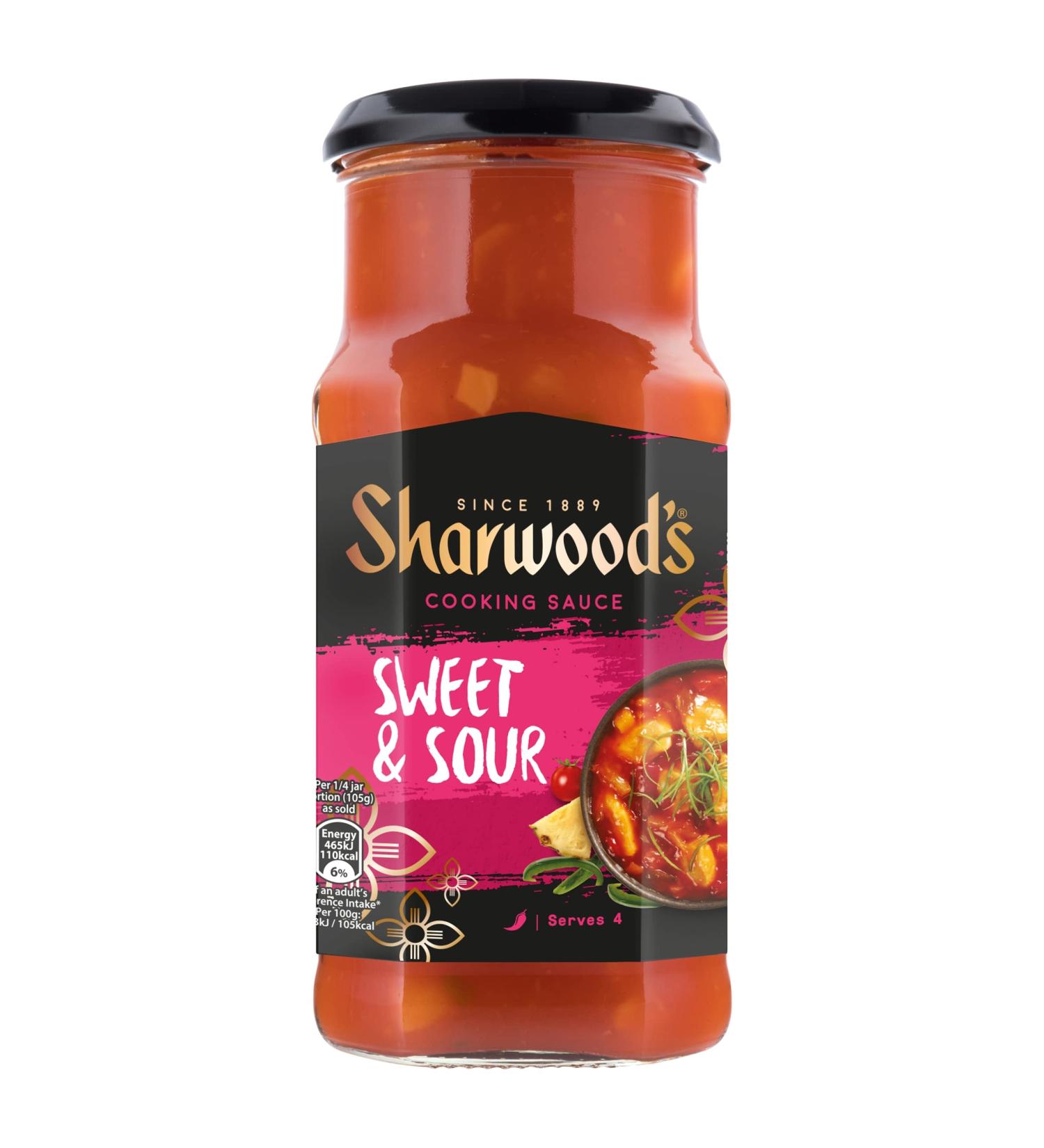 Sharwood's Sweet & Sour Cooking Sauce 425g - Authentic Asian Flavor for Stir-Fries and Dishes - Buy Online on GoSupps.com