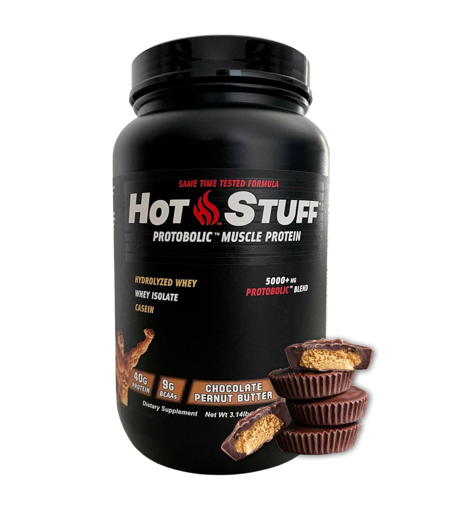 Hot Stuff Potentiating Protein 3.14 lb - Chocolate Peanut Butter. - Buy Online on GoSupps.com