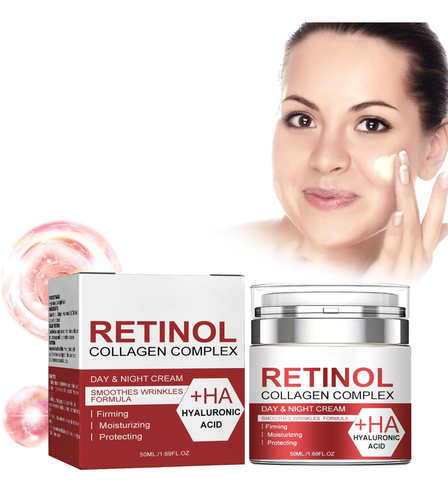 Retinol Moisturizer Anti-Aging Face Cream Natural Anti Aging Retinol Moisturizer Anti-Wrinkle Night and Day Cream with Retinol for Men and Women Cream - Buy Online on GoSupps.com