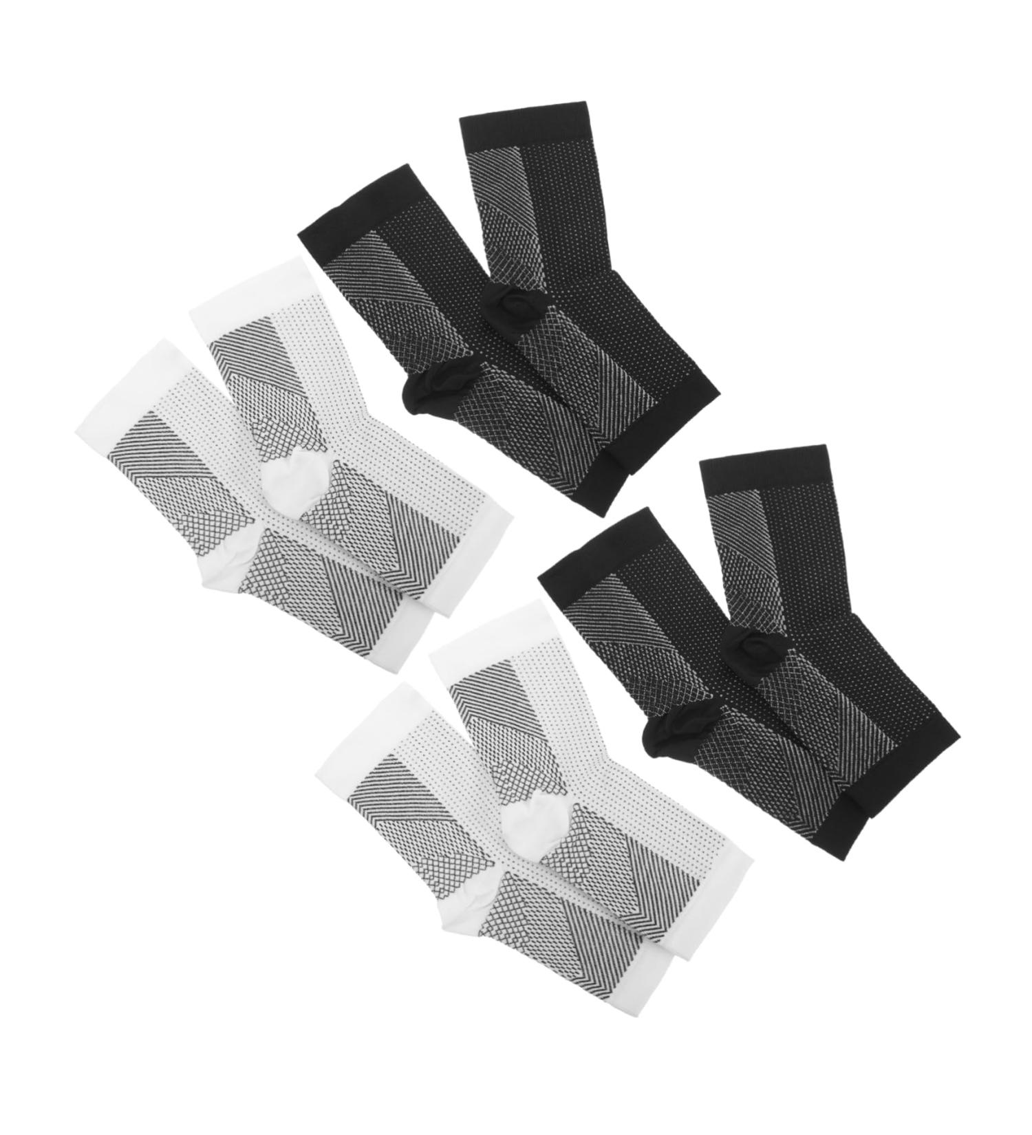 GANAZONO Compression Ankle Socks - 4 Pairs Unisex Protective Sports Socks for Mountaineering & Support - Foot Protection & Comfort - Buy Online on GoSupps.com