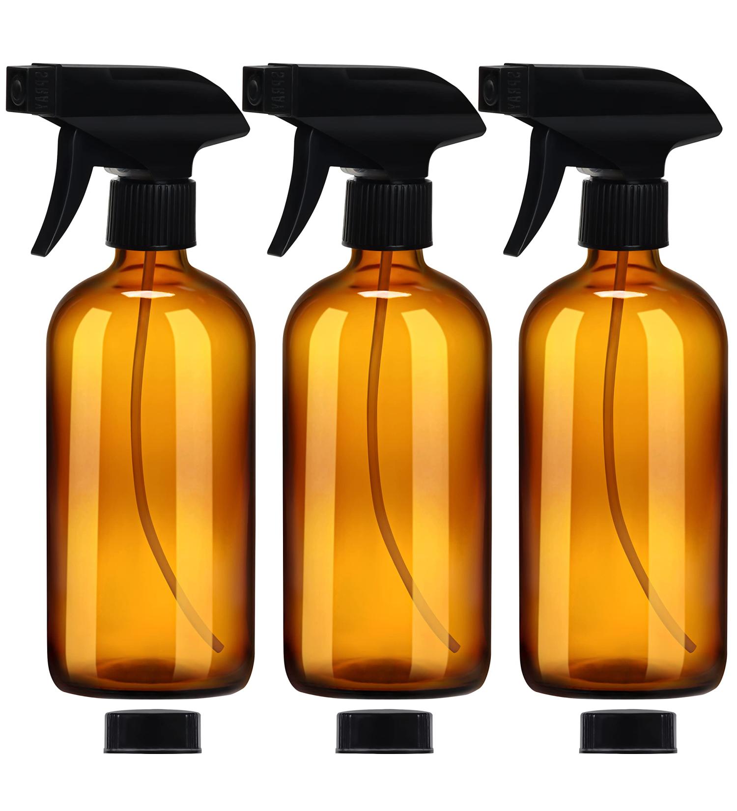 Belle Vous Refillable Brown Atomizer Spray Bottles (3pcs) - 500ml with 2 Jet Settings for Cleaning Aromatherapy & Essential Oils - Buy Online on GoSupps.com