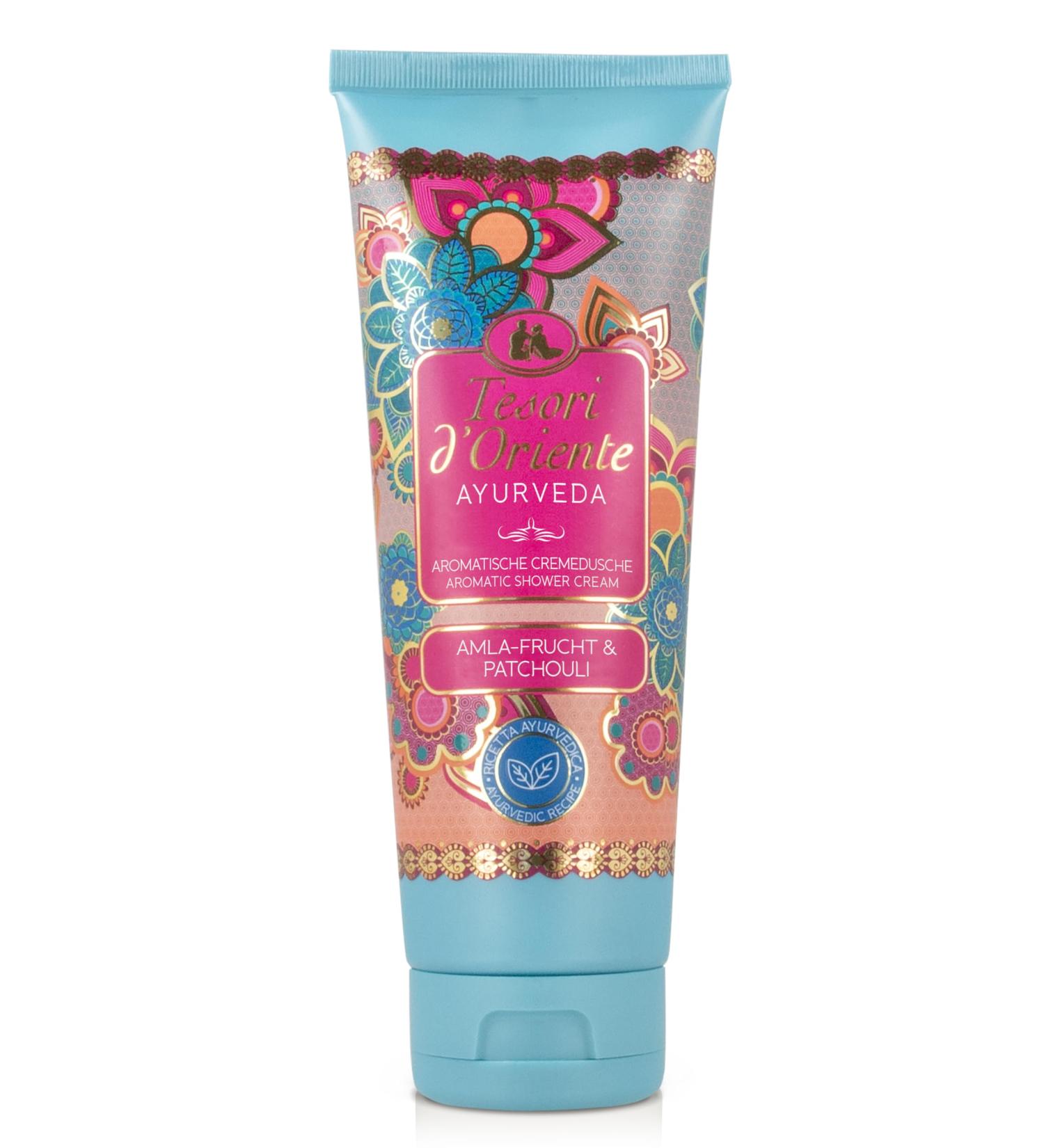 Tesori d Oriente Ayurveda Aromatic Shower Gel 250ml - Amla & Patchouli Body Care Cream for Wellness Rituals - Buy Online on GoSupps.com