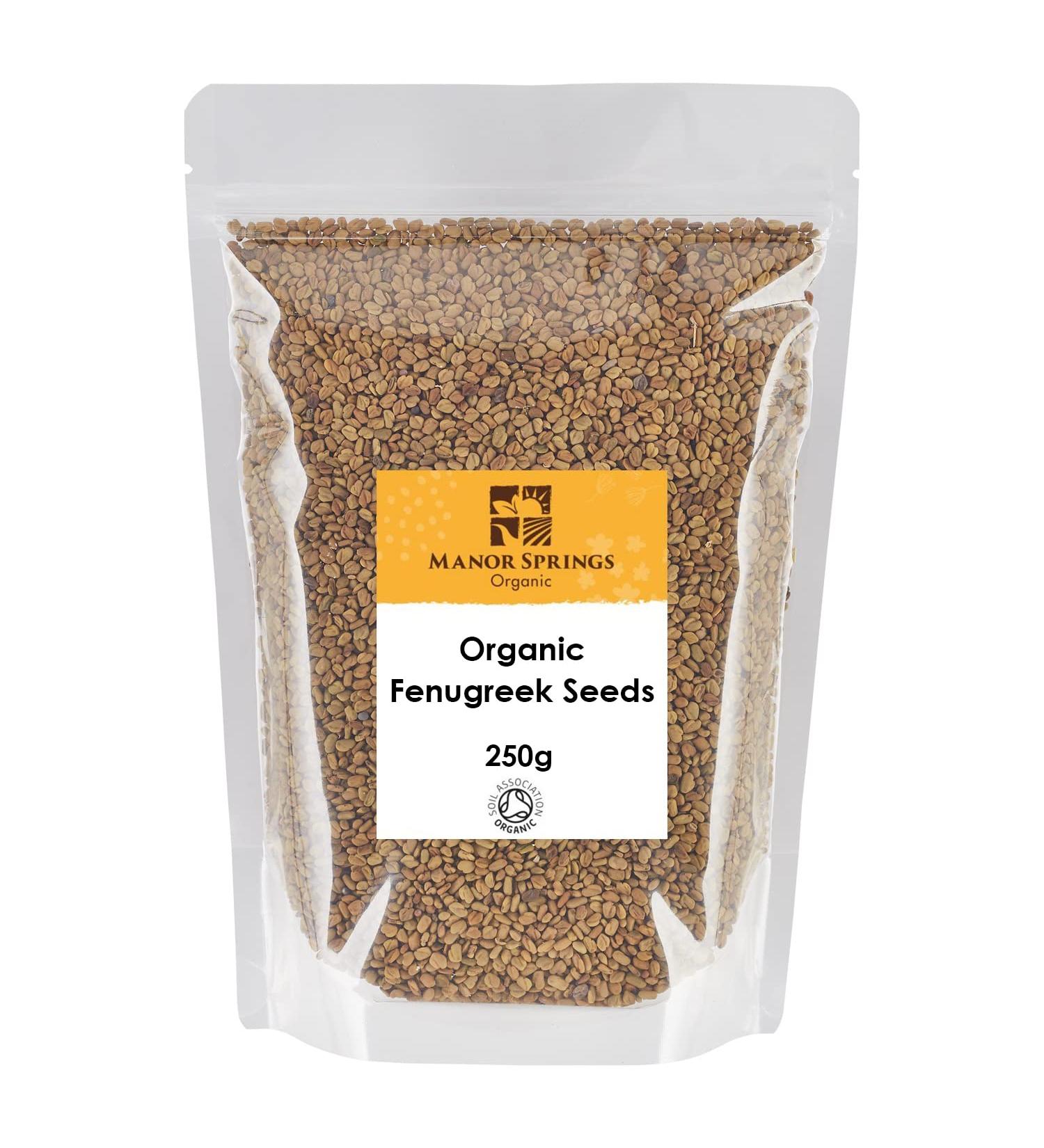 Manor Springs Organic Fenugreek Seeds 250g - Pure and Natural - Buy Online on GoSupps.com
