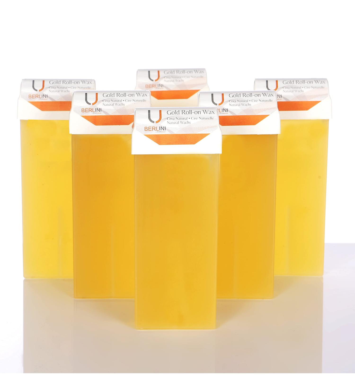 Berlini Berlini Golden roll-on wax 100ml easy hair removal suitable for all areas of the body especially for legs and arms (6)