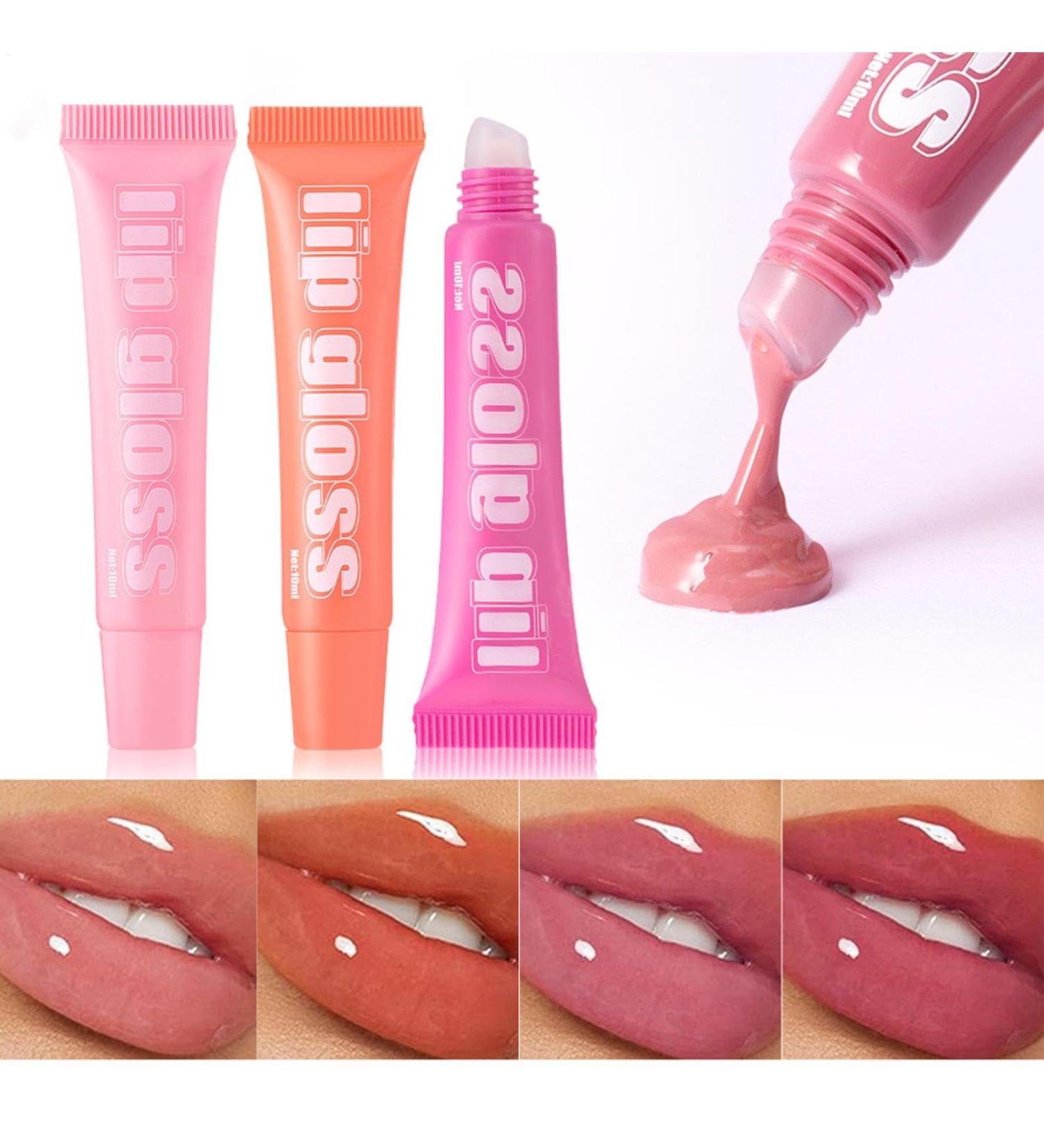  Ziennhu Set of Flavored Lip Glosses for Girls 8X Fruit Flavored Lip Oil for Dry Lips - Liquid Lip Gloss - Fruit Flavored Lip Oil - Buy Online on GoSupps.com