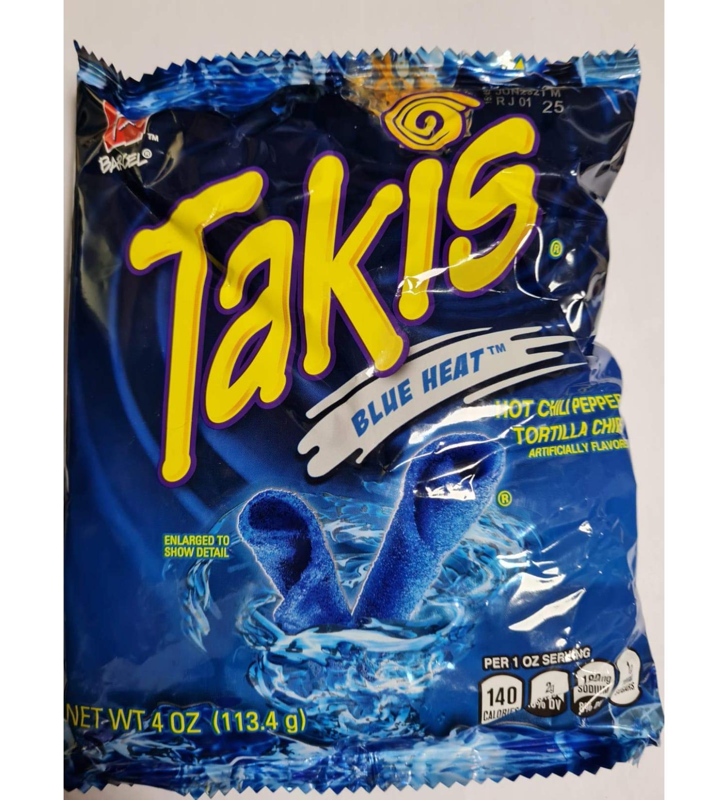 Bracel Takis Mexican Tortilla Chips Bag Blue Heat 113.4 G (Pack Of 1)