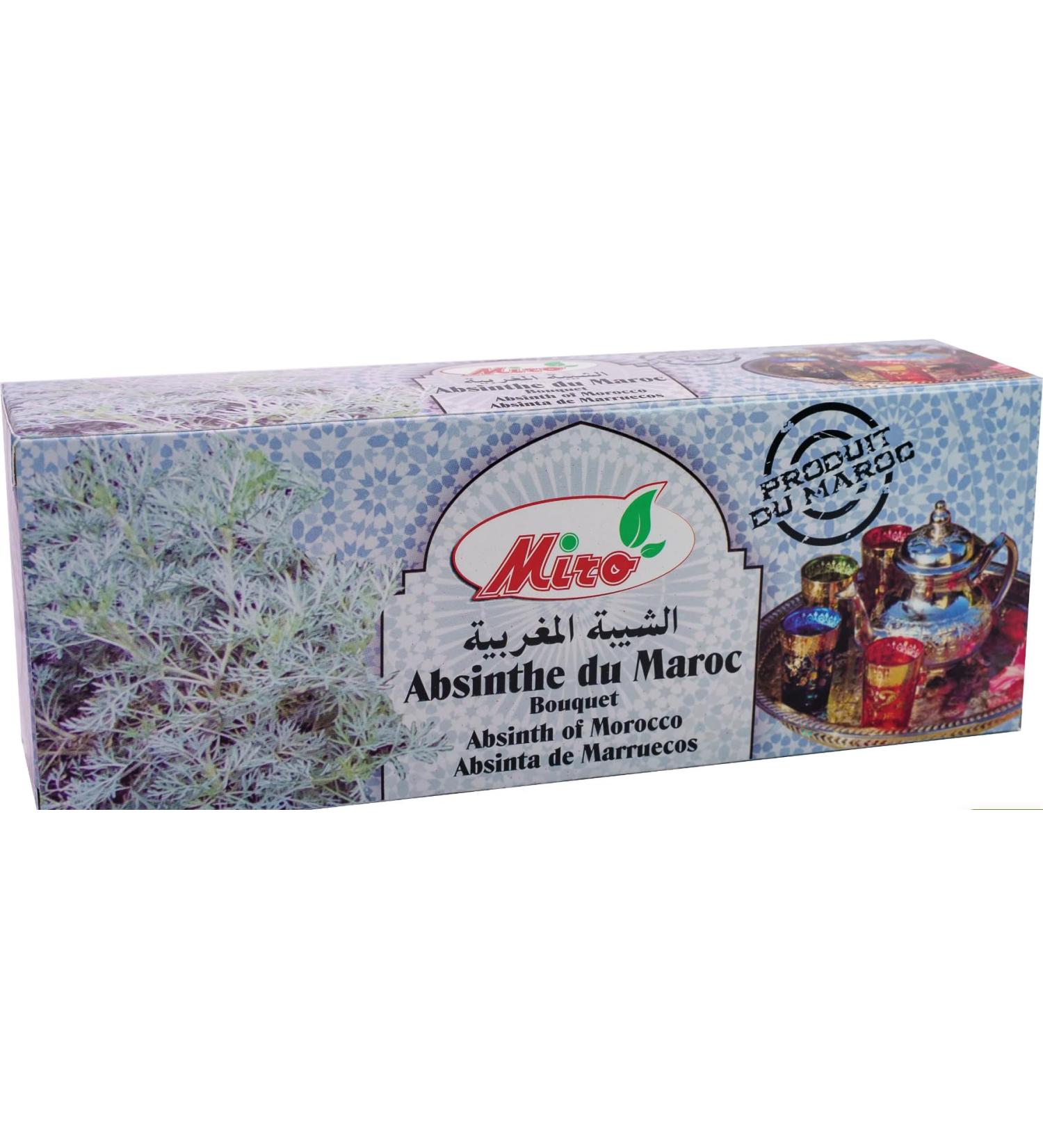 Wormwood bunch organic and natural 40g Artemisia absinthium mugwort Sheeih grown in Morocco - Buy Online on GoSupps.com