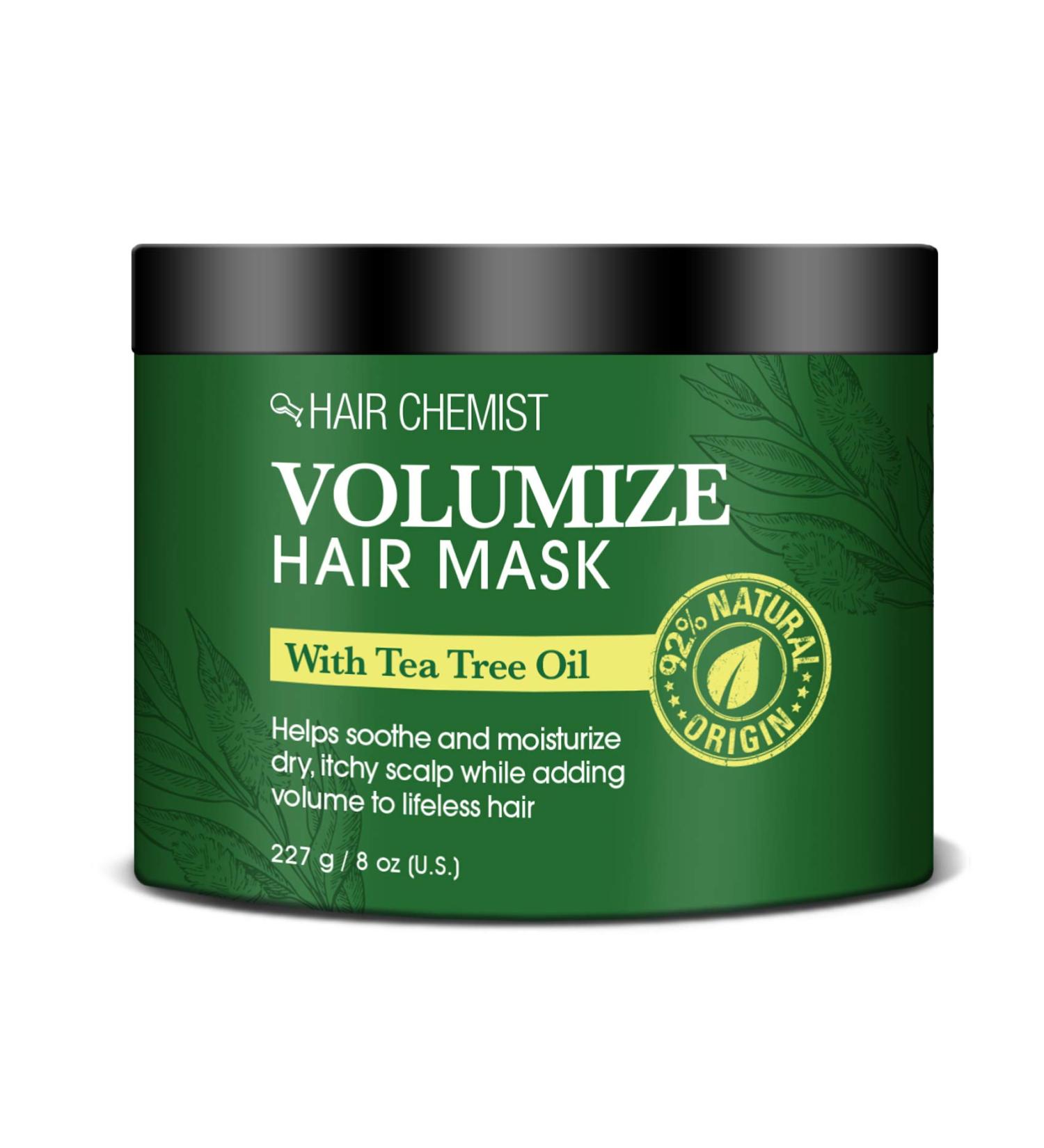 Hair Chemist Volumize Hair Mask with Tea Tree Oil 8oz (2-Pack) - Deep Conditioning Treatment - Buy Online on GoSupps.com