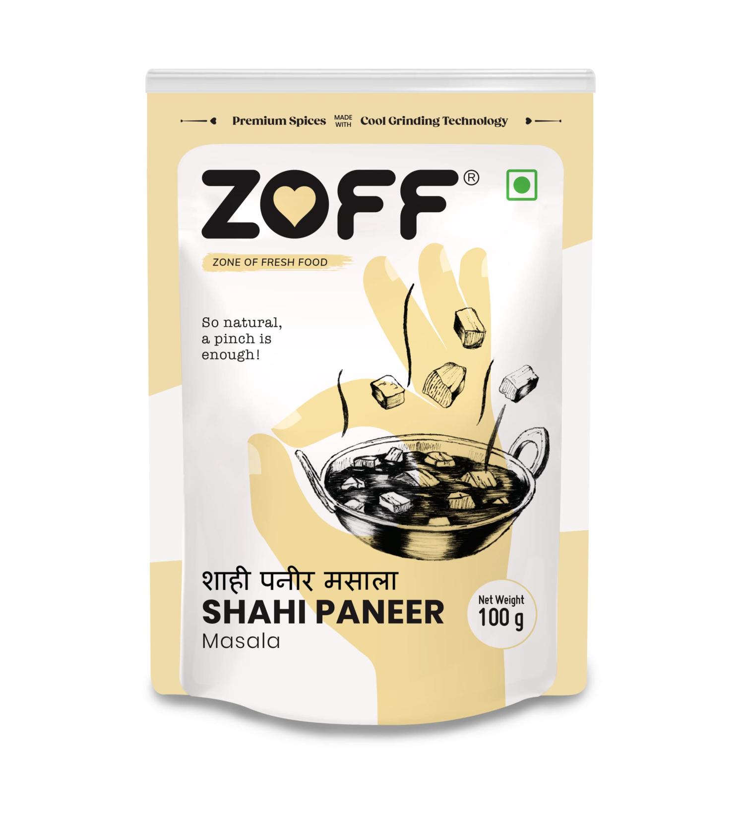 Zoff Shahi Paneer Masala (100g) / (3.5 oz) | For Delicious & Flavorful Cooking |All Natural | No Preservative - Buy Online on GoSupps.com