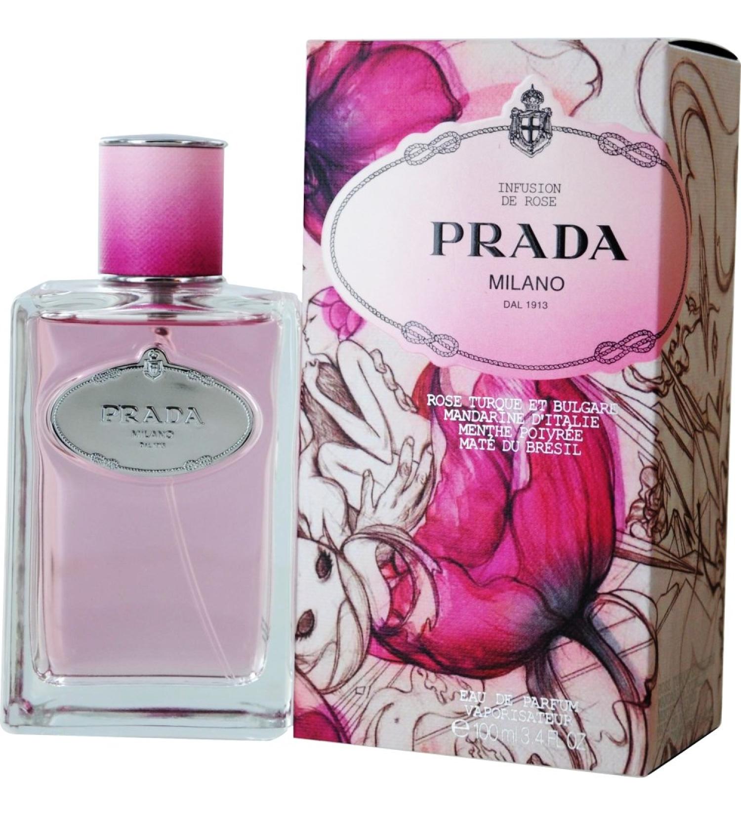 Prada Infusion de Rose Eau de Parfum Spray for Women 3.4 Ounce