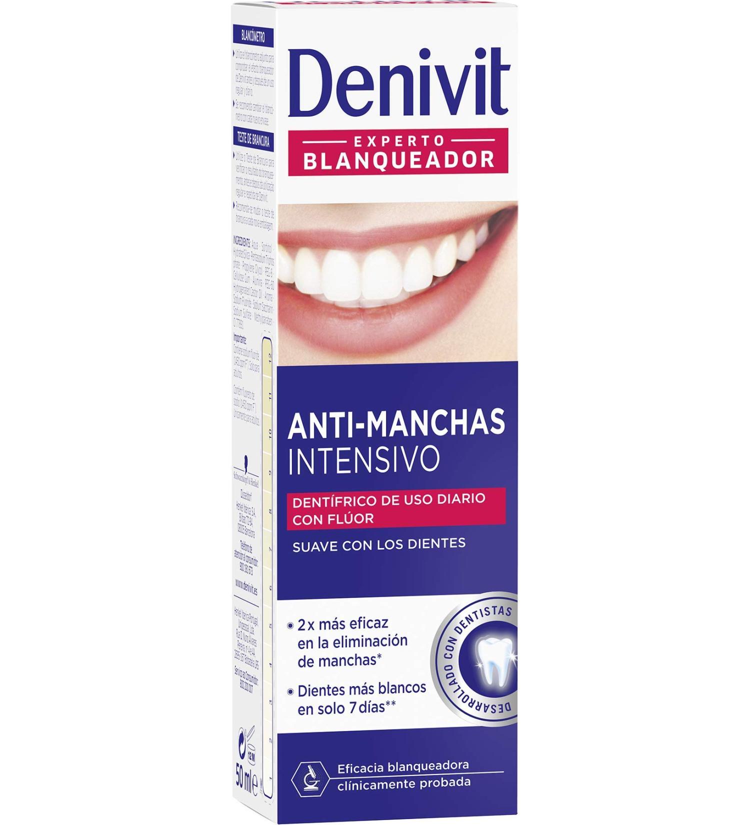 Denivit - Intensive Anti-Stain Toothpaste - 50 ml (12 pieces) total 600 ml