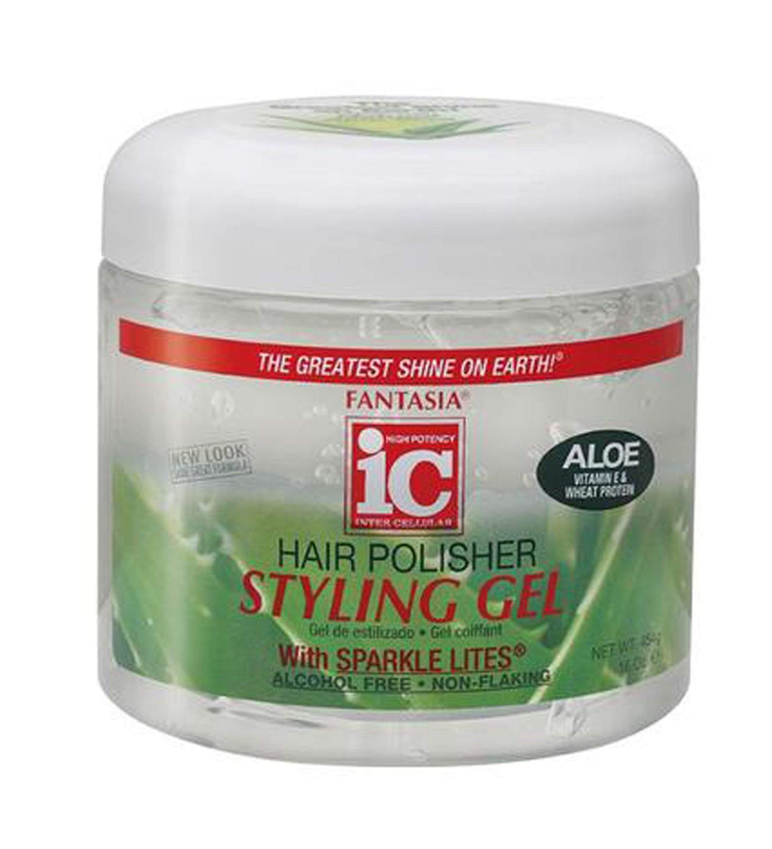 Fantasia High Potency IC Hair Polisher Styling Gel  with Sparkle Lites  16 Ounce (Model: 1992)