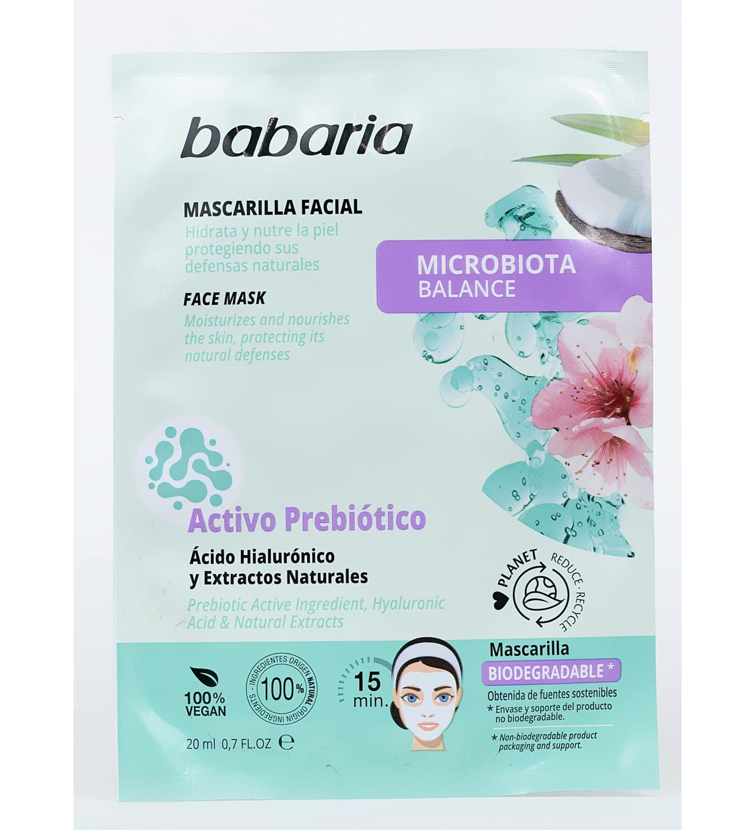  Babaria Babaria Face Mask with Prebiotic Active - 200 ml White - Buy Online on GoSupps.com