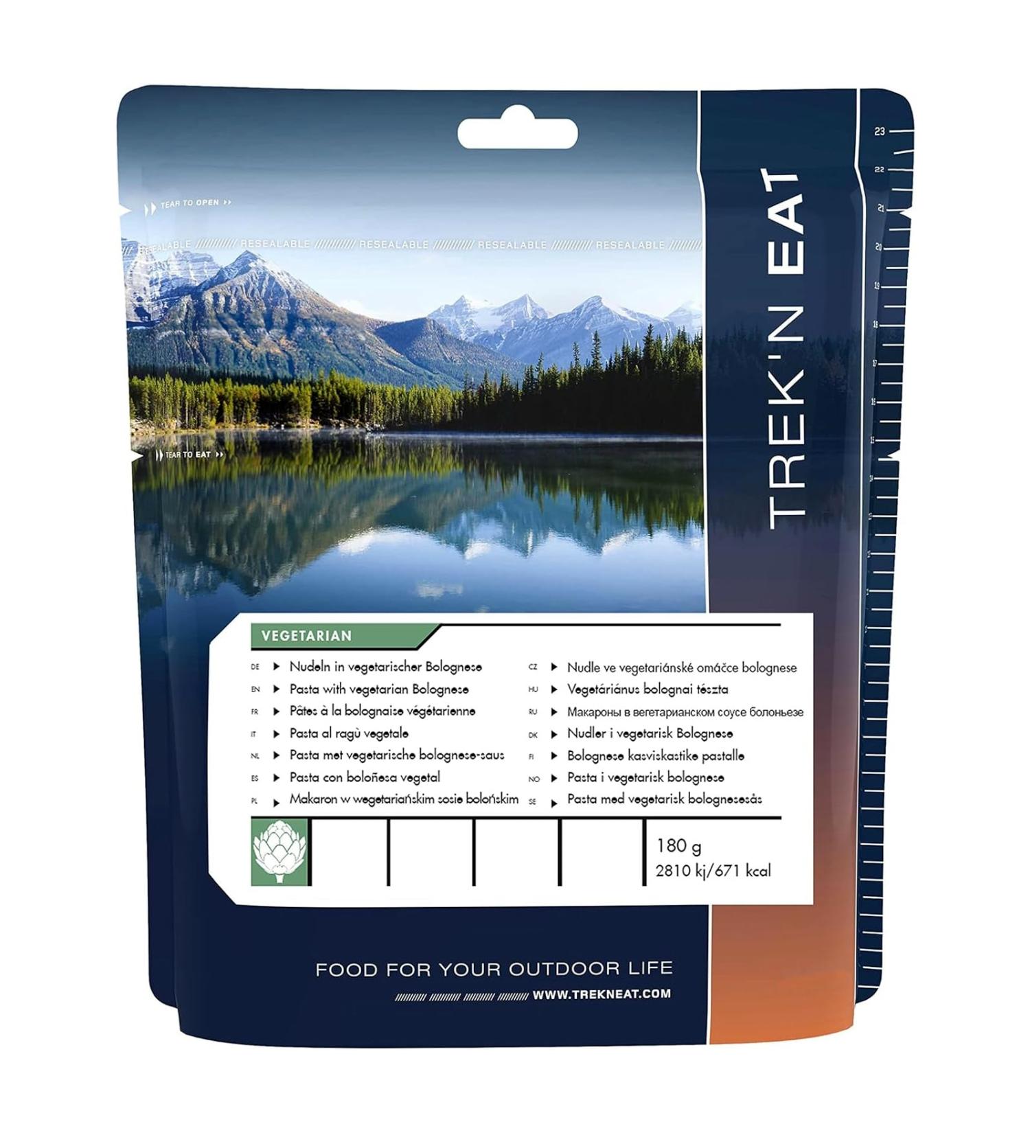 TREK'N EAT Vegetarian Bolognese Pasta - Vegetarian dish - Buy Online on GoSupps.com