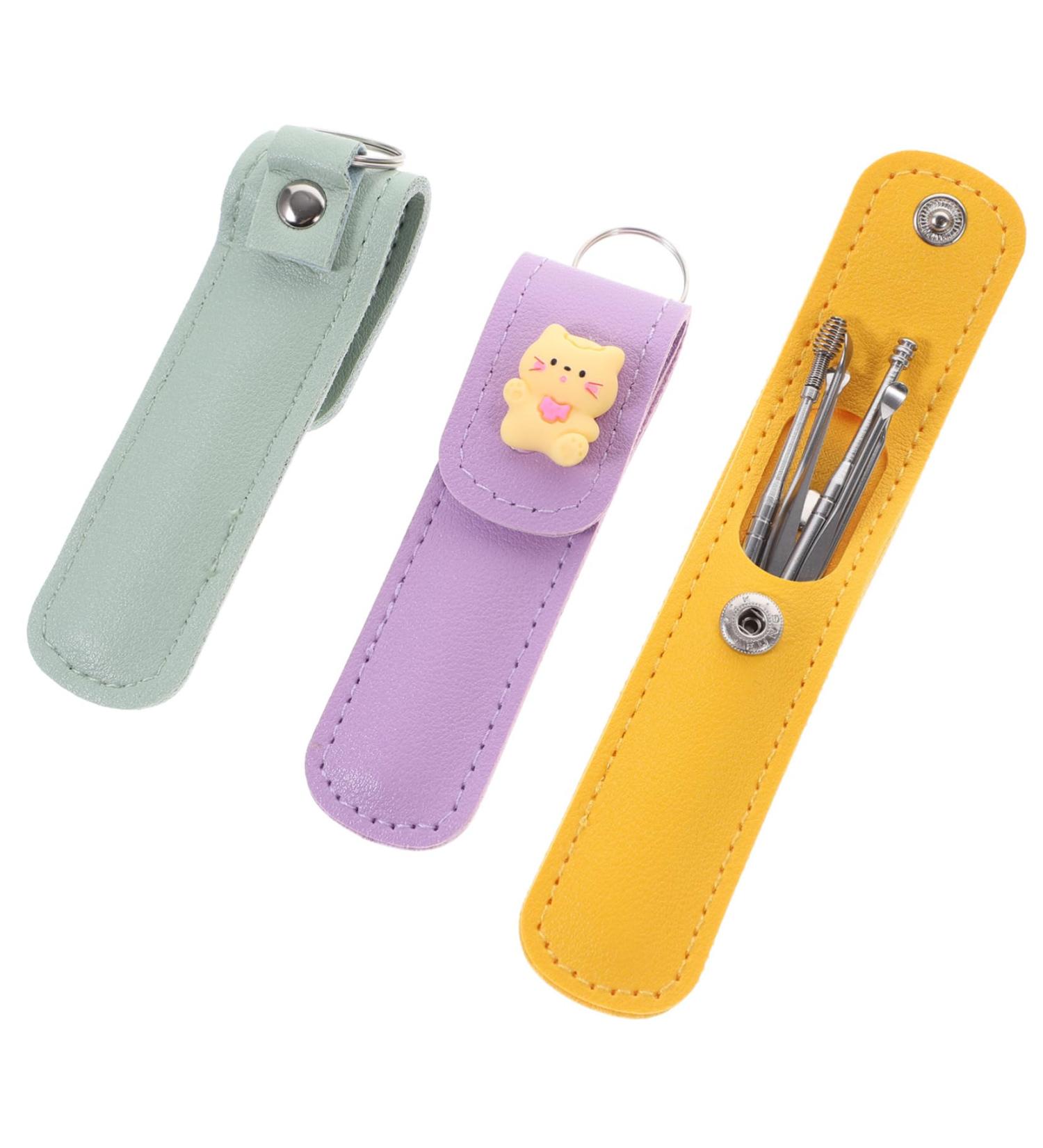 GOOHOCHY 3sets Portable Earwax Removal Tools Cute Cartoon Ear Cleaners with Ergonomic Handles for Safe and Gentle Ear Wax Removal at Home - Buy Online on GoSupps.com