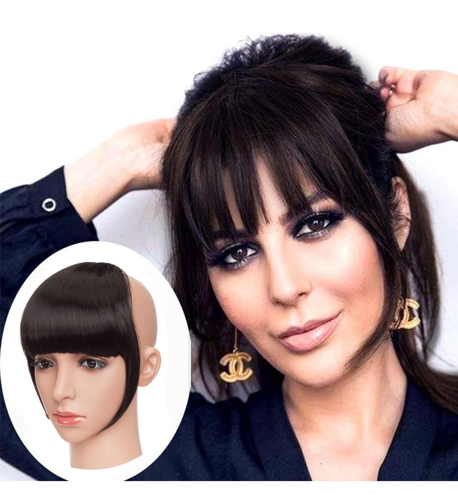 Buy Clip In Ponytail Hair Extensions - Natural Black Synthetic Hair for Women | 1 Piece 2 Clips Smooth & Realistic - Buy Online on GoSupps.com