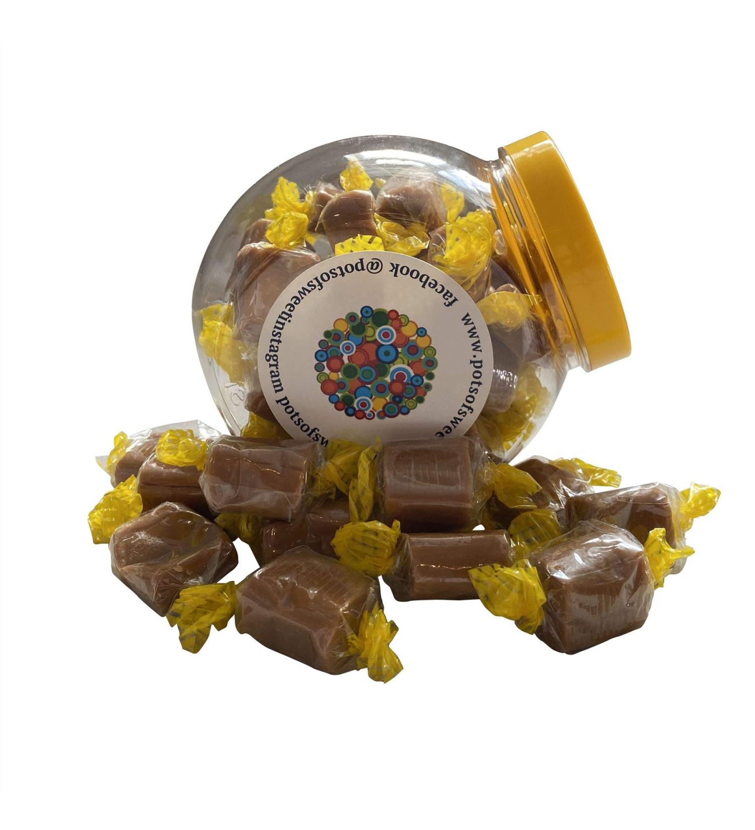 Personalized Customise with Your Own Message or Image 300g Cookie Jar of Bristows Vanilla Fudge