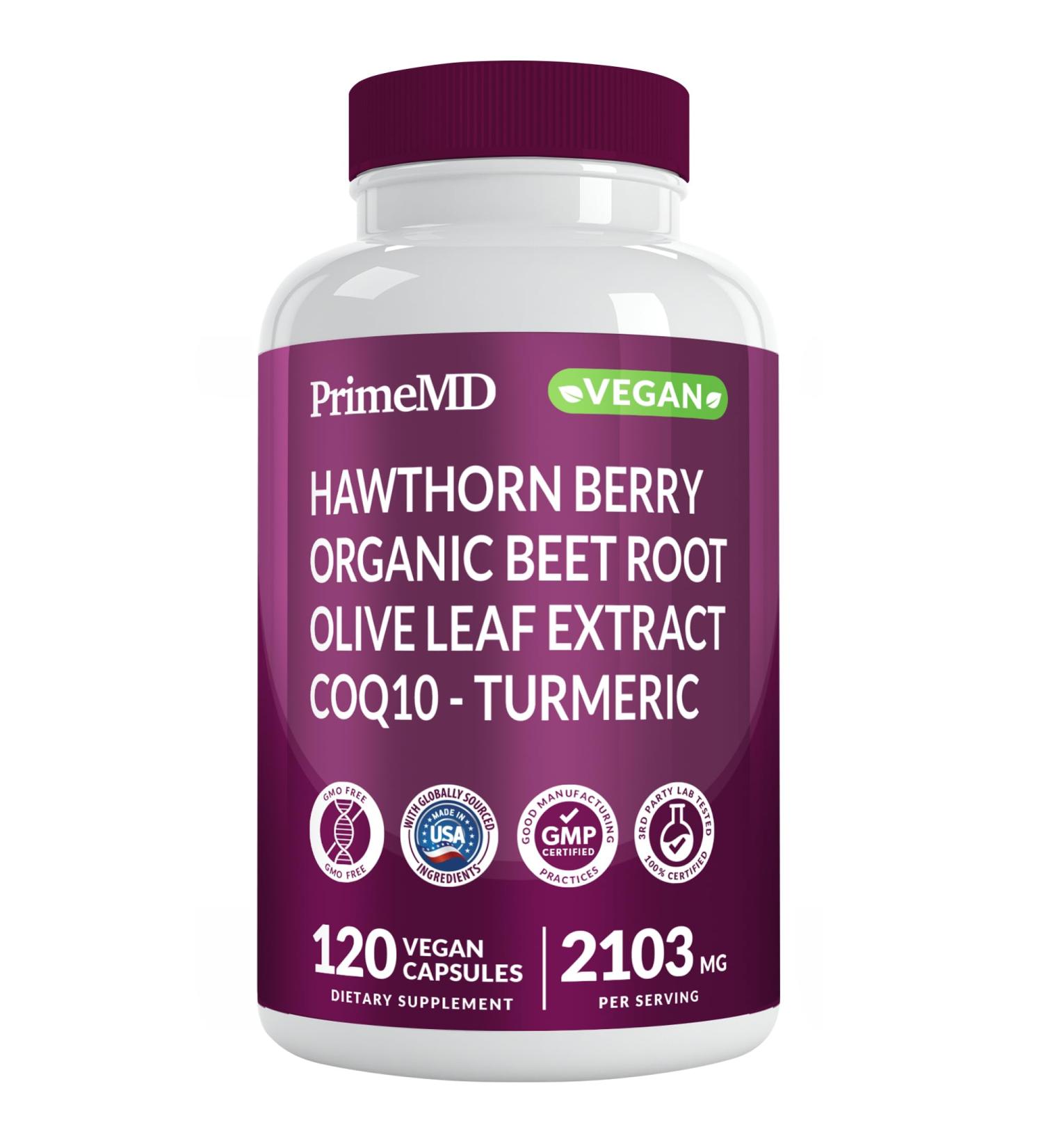 26-in-1 Nitric Oxide Supplement - Heart & Circulation Support with CoQ10, Turmeric, Organic Beet Root, Hawthorn Berry & Garlic - 2103mg per Serving (120ct) 120 Count (Pack of 1) - Buy Online on GoSupps.com