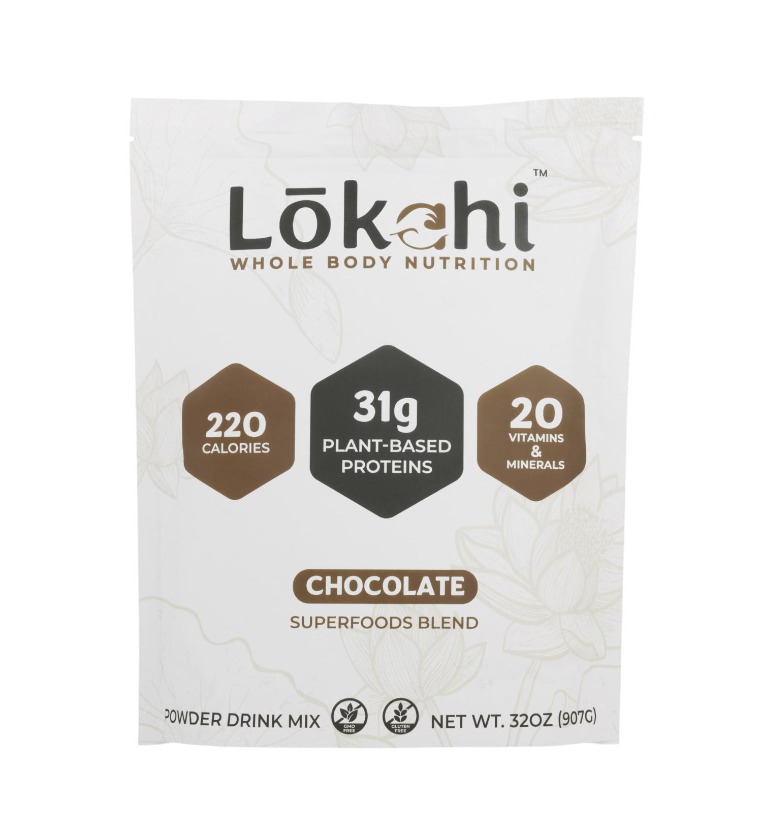LOKAHI Superfoods Protein Blend (2lbs Chocolate) Chocolate 32 Ounce (Pack of 1) - Buy Online on GoSupps.com
