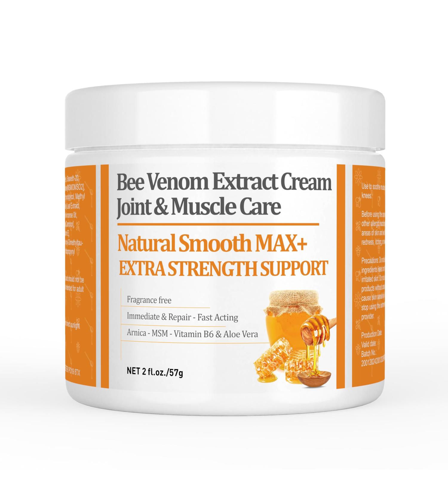 Beeswax Joint Muscle Bone Cream - Fast Pain Relief for Back Neck & Joints | Arnica & Vitamin | 2 Oz - Buy Online on GoSupps.com