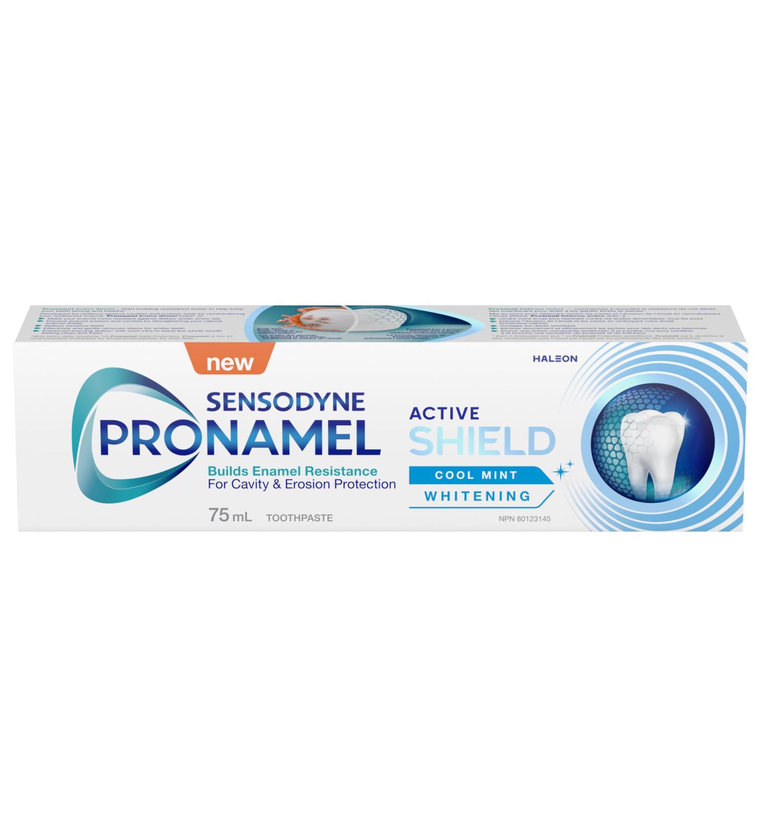 SENSODYNE PRONAMEL Active Shield Whitening (Toothpaste) Cool Mint (Whitening) 75 ml (Pack of 1) - Buy Online on GoSupps.com