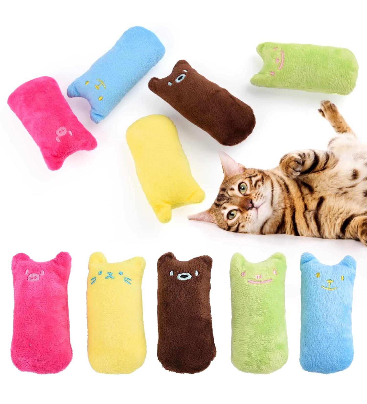 10 Plush Interactive Cat Mouse Toys with Mint | Cute Kitten Toys & Fun Cat Accessories - Buy Online on GoSupps.com