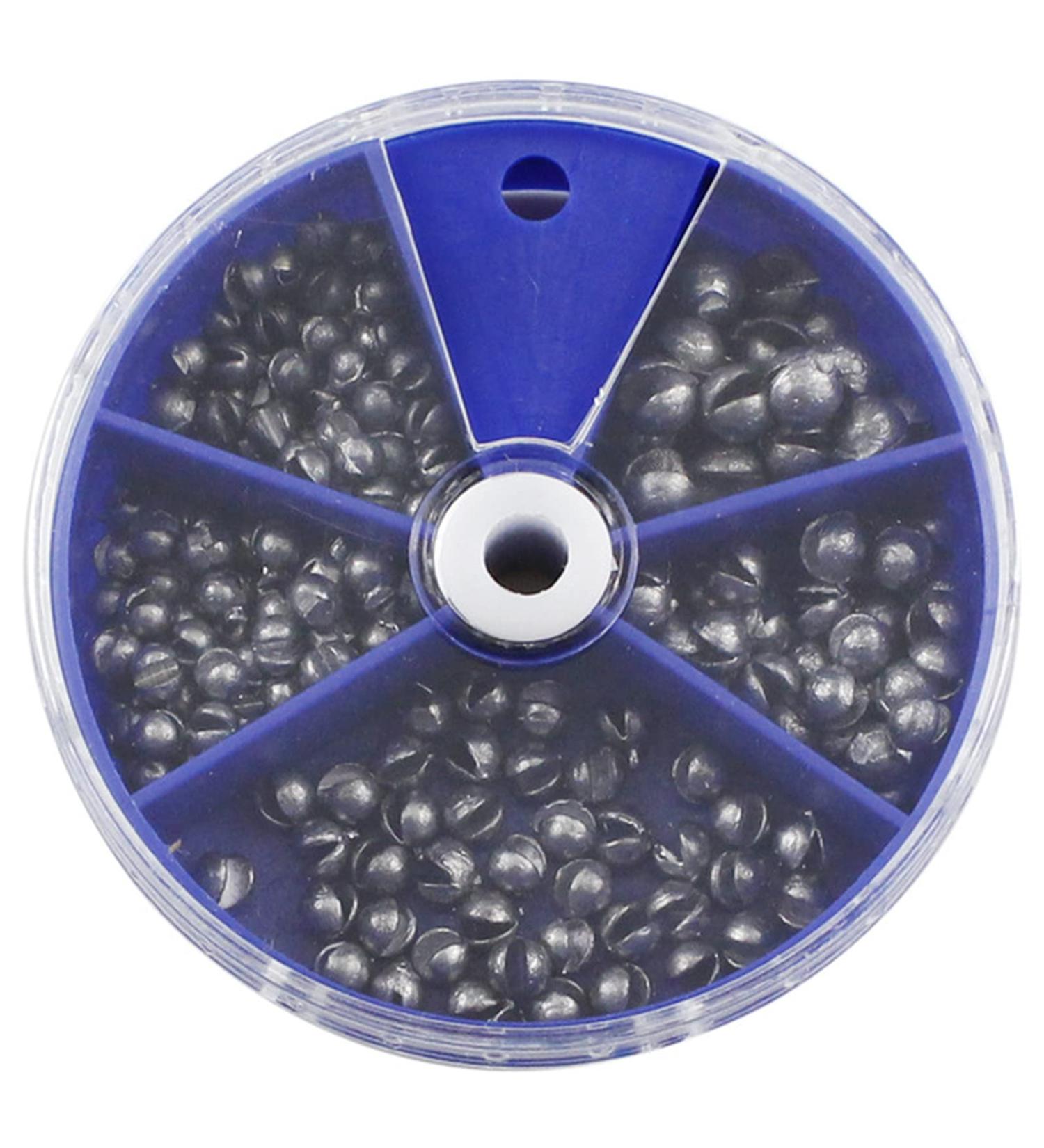 205Pcs Split Shot Fishing Weights Sinkers Assortment | 5 Sizes 0.2/0.3/0.4/0.6/0.8g Round Line Sinker Set - Buy Online on GoSupps.com