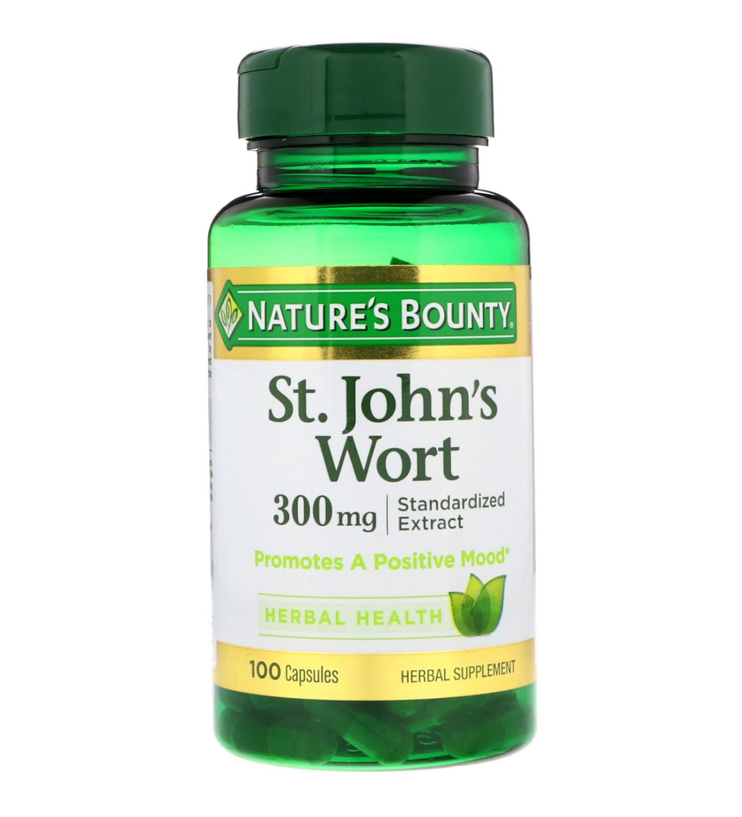 Nature's Bounty St. John's Wort 300mg 100 Capsules