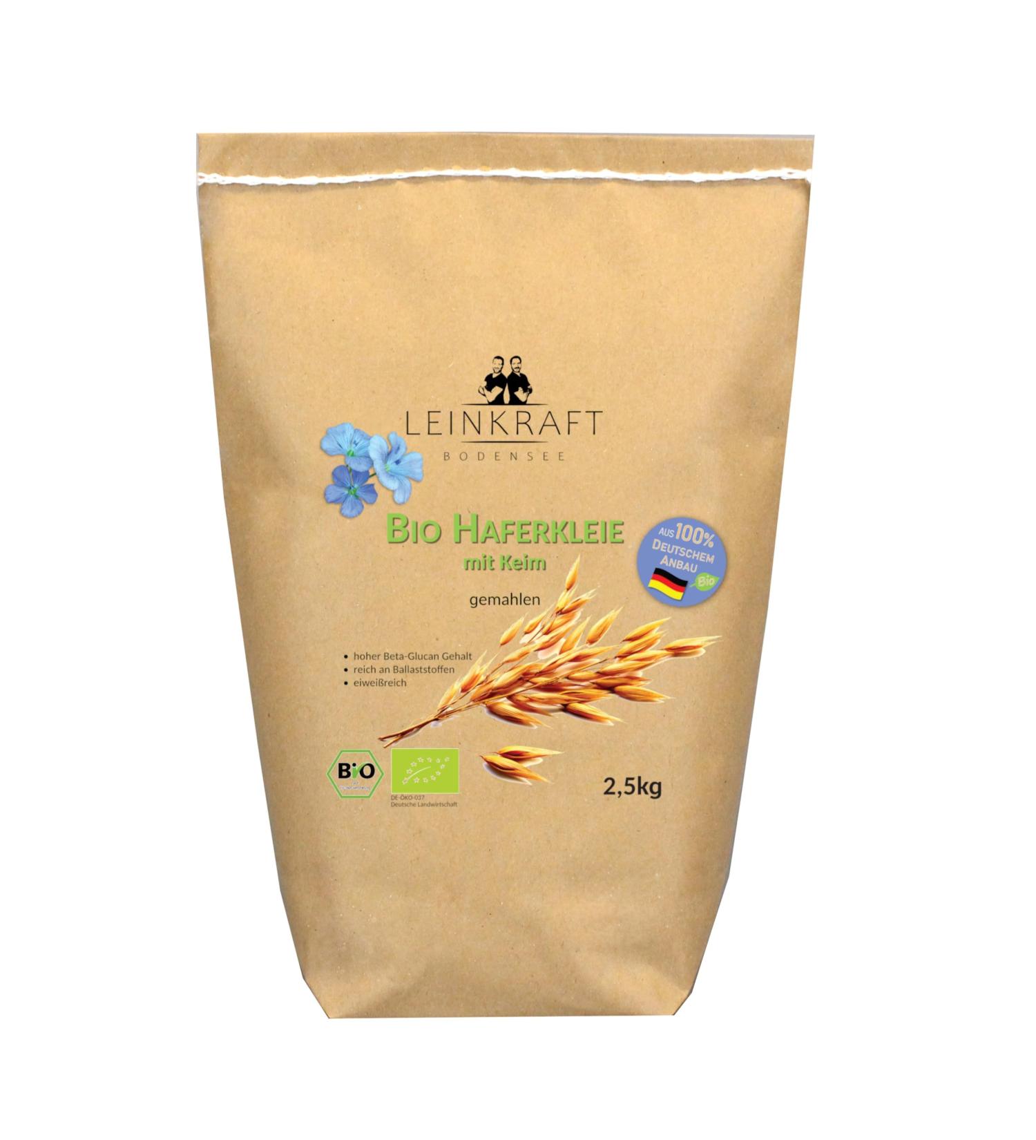 Buy 2500g German Organic Oat Bran Flour - High Protein & Fiber | Fine Ground Nutrient-Rich - Buy Online on GoSupps.com