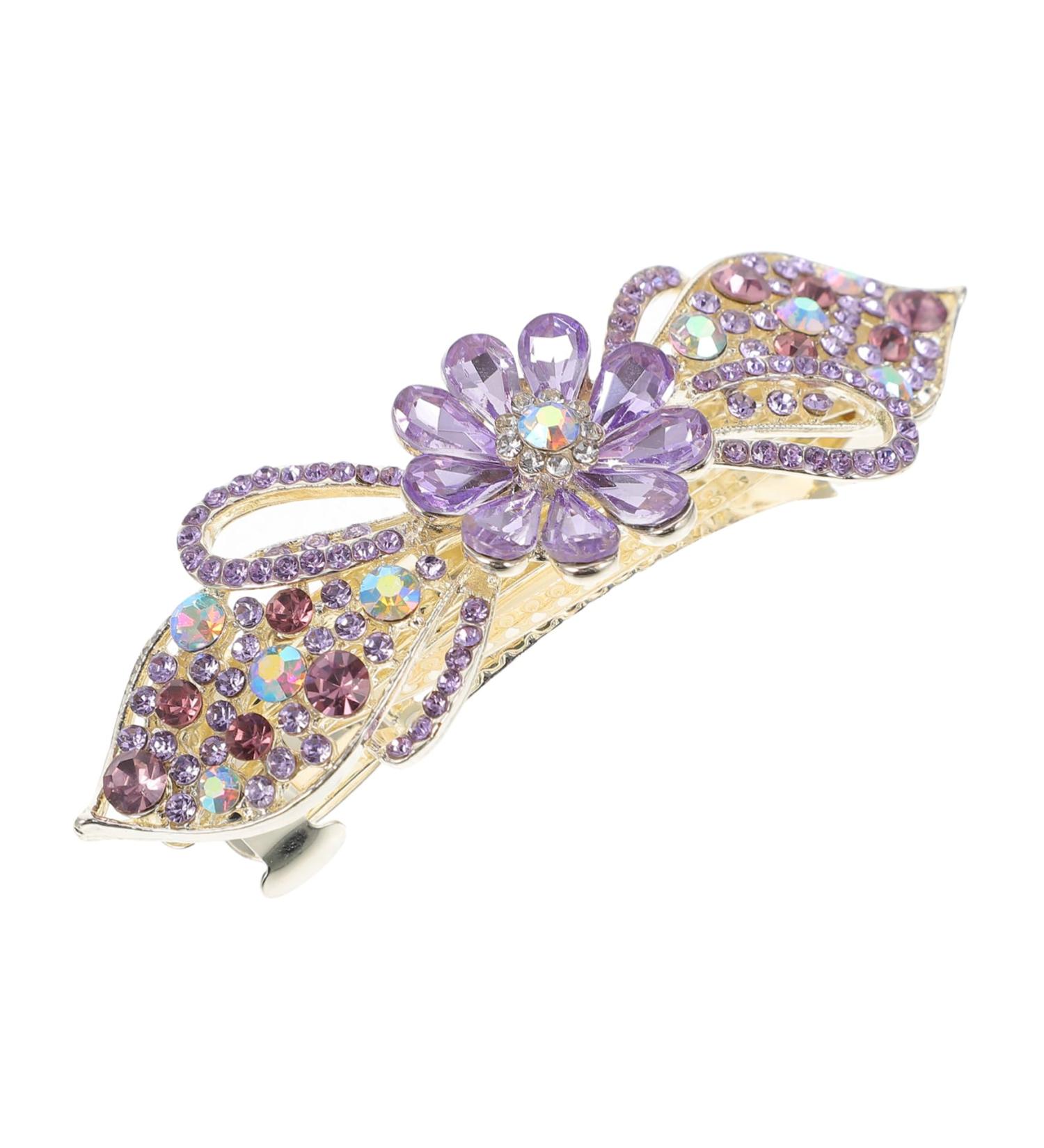 Ipetboom Hairpins Hair Volume Clip Fixing Hairstyles Hair Clip Wear-resistant Hair Clip Tiara Hair Barrettes Rhinestones Hair Clips for Women Formal Bling Hair Clips Alloy Hair up - Buy Online on GoSupps.com