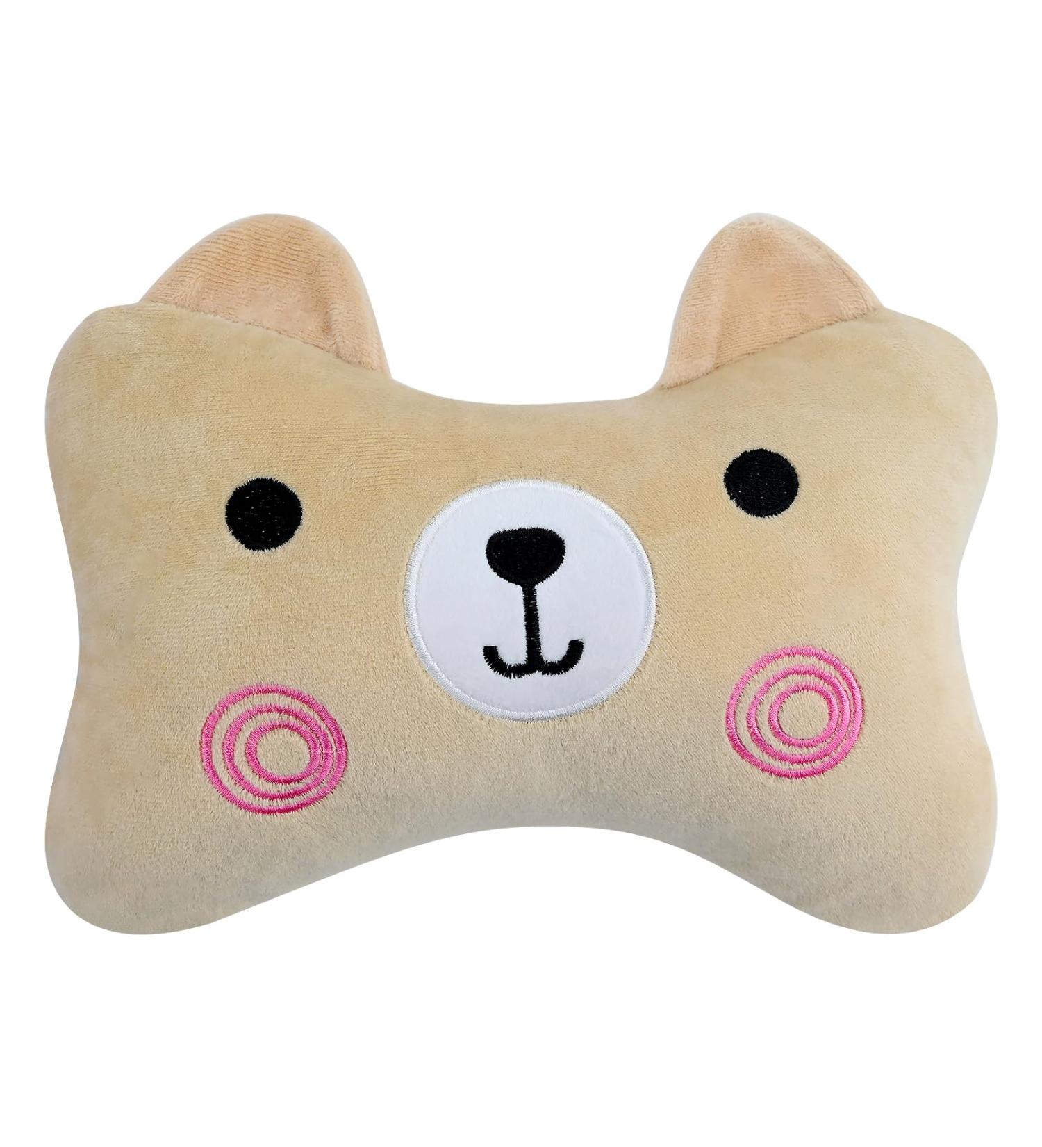 Migiftdy Car Headrest Pillow - Neck Support Travel Pillow for Driving & Long Flights (Bear Design) - Ideal for Comfort at Home in Cars & on the Go - Buy Online on GoSupps.com