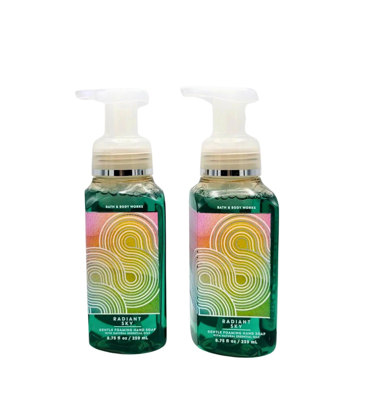Bath & Body Works Foaming Hand Soap Set of 2 8.75oz Each (Radiant Sky)