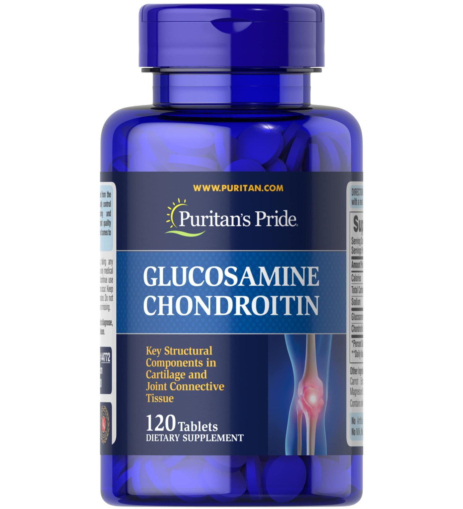 Puritan's Pride Glucosamine Chondroitin Mini Tabs 120ct - Buy Online on GoSupps.com