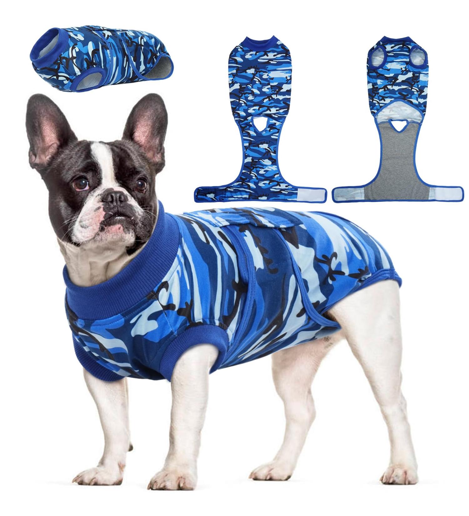 Kuoser Camouflage Dog Body After Surgery - Breathable Post-Op Dog Bodysuit Alternative to Protective Collar for XS Male/Female Dogs - Buy Online on GoSupps.com