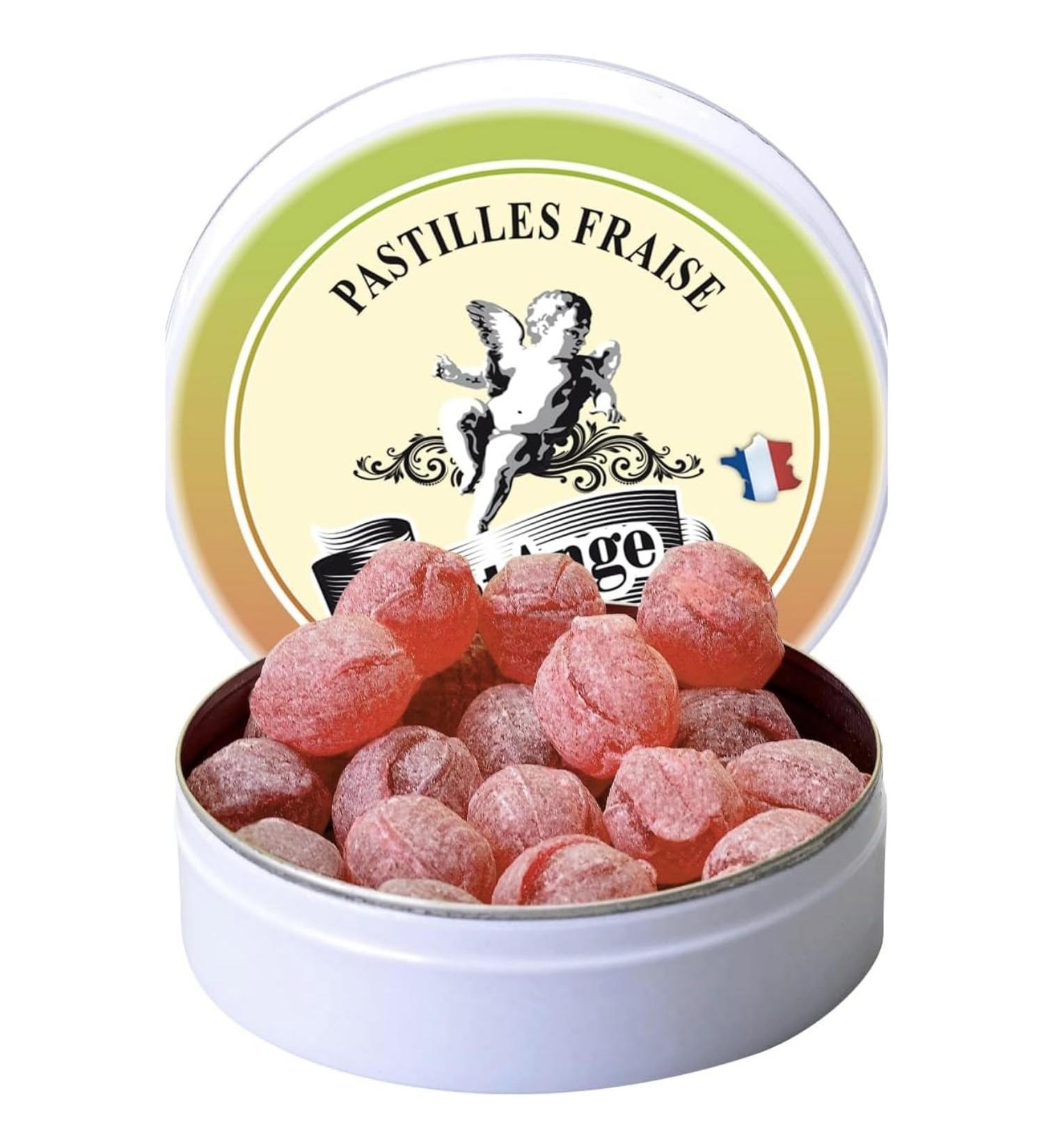 Pastilles Saint-Ange Strawberry | Traditional Sweets 100% French Strawberry - Buy Online on GoSupps.com