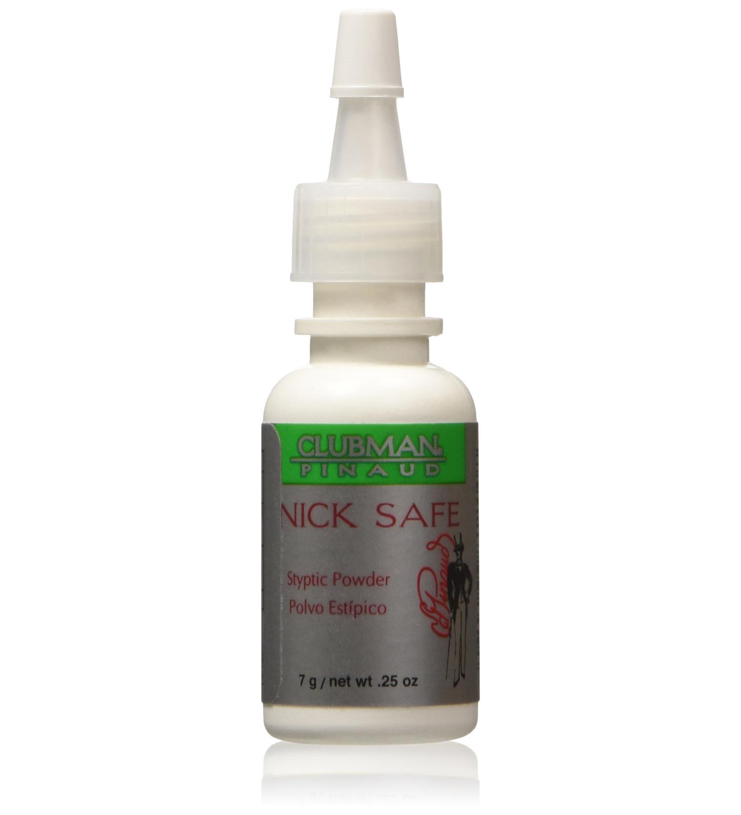 Clubman Nick Safe Styptic Powder 0.25 oz - Fast-acting Relief for Shaving Nicks - Buy Online on GoSupps.com