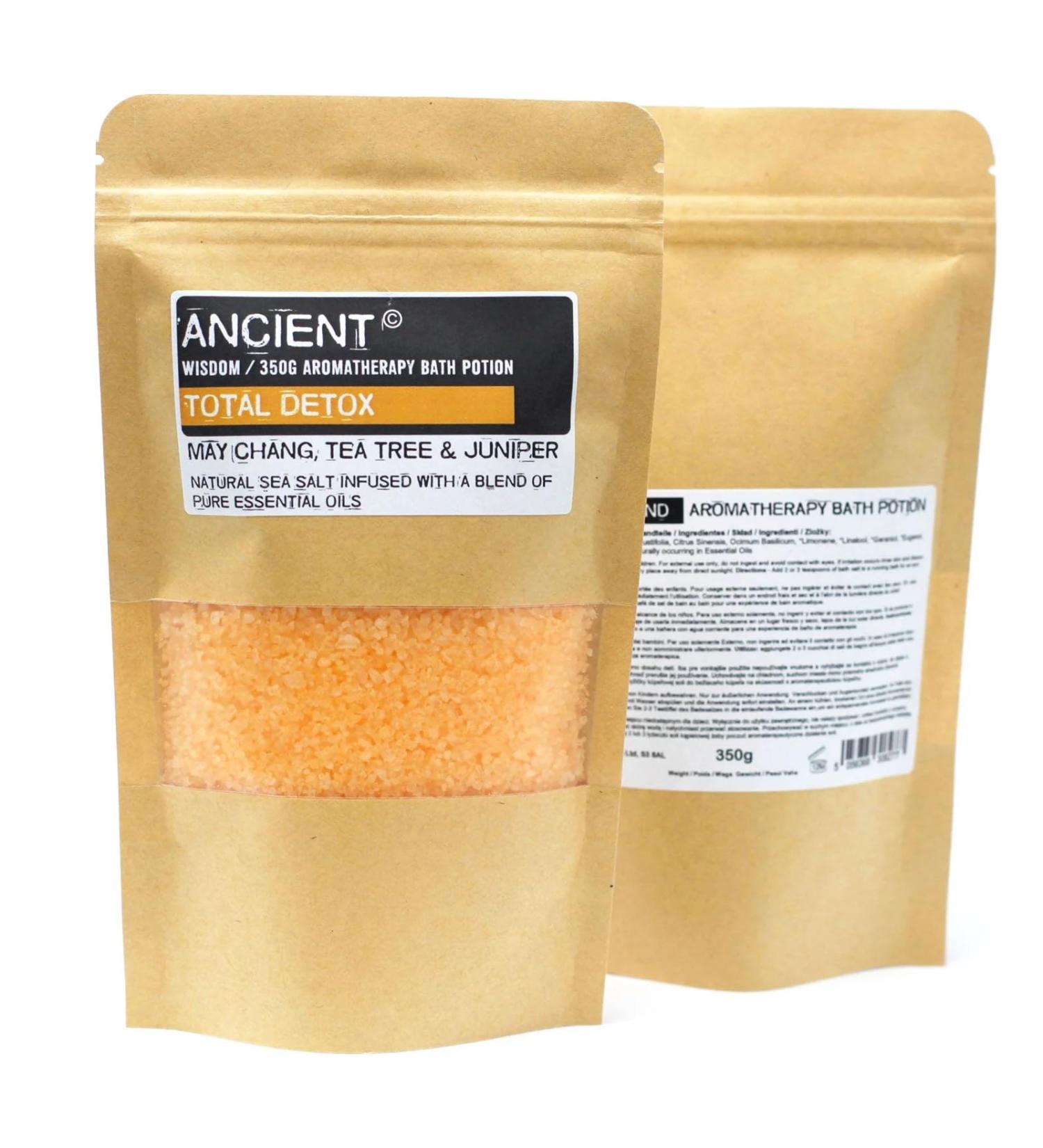 Aromatherapy Bath Potion - Total Detox 350g in Kraft Bag | International Shipping Available - Buy Online on GoSupps.com
