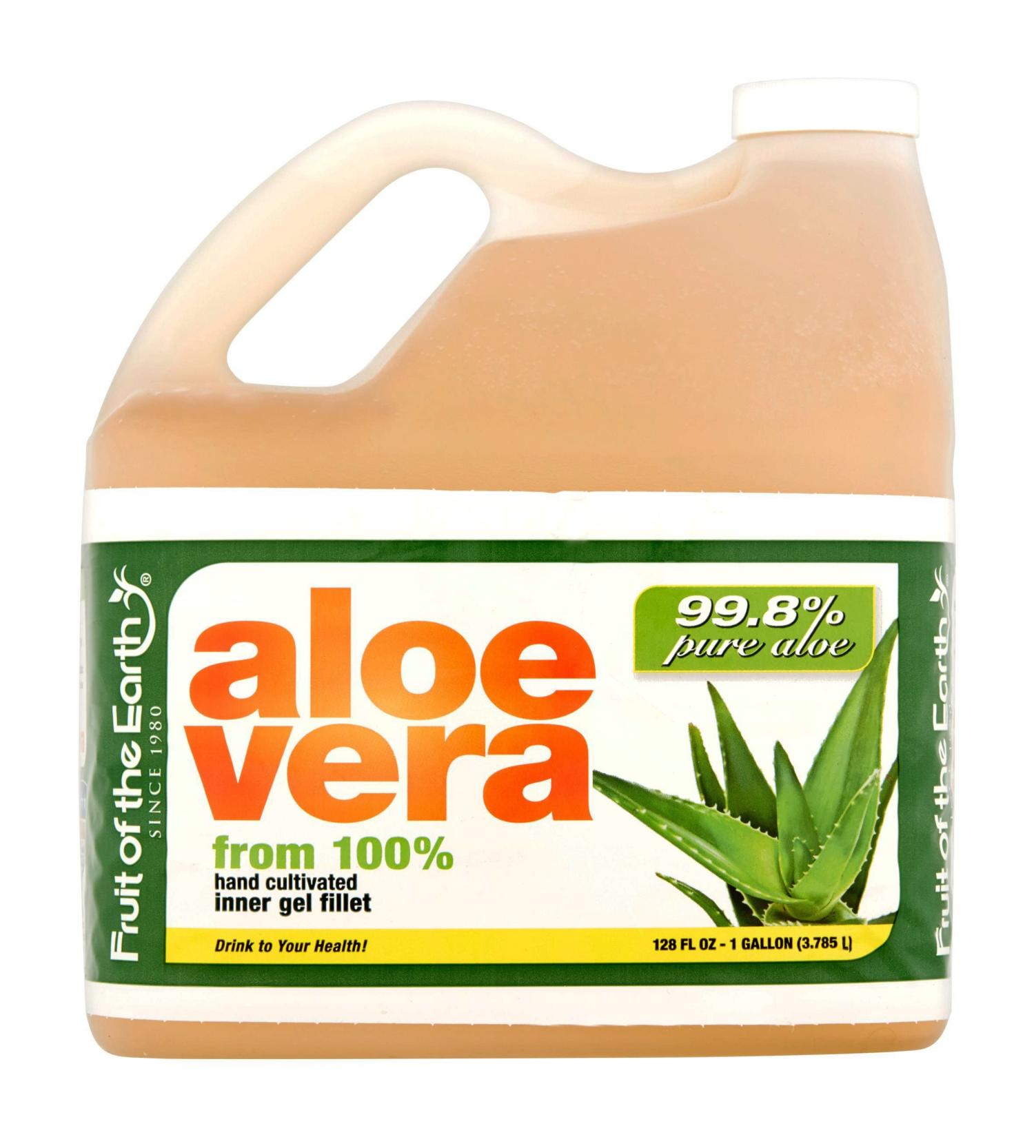Fruit Of The Earth Aloe Vera Juice 128 Fl. Oz. Jug - 99.8% Pure Aloe, Natural Hydration - Buy Online on GoSupps.com