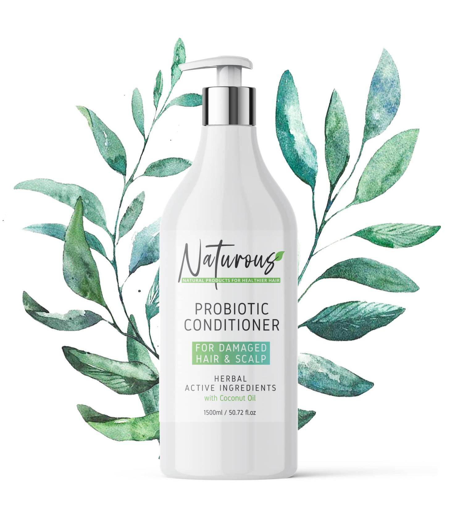 Natural After Keratin Coconut Oil Conditioner Organic Paraben & Sulfate Free Anti-Frizz 51 oz Repair & Nourish Damaged Hair Post Color - Buy Online on GoSupps.com