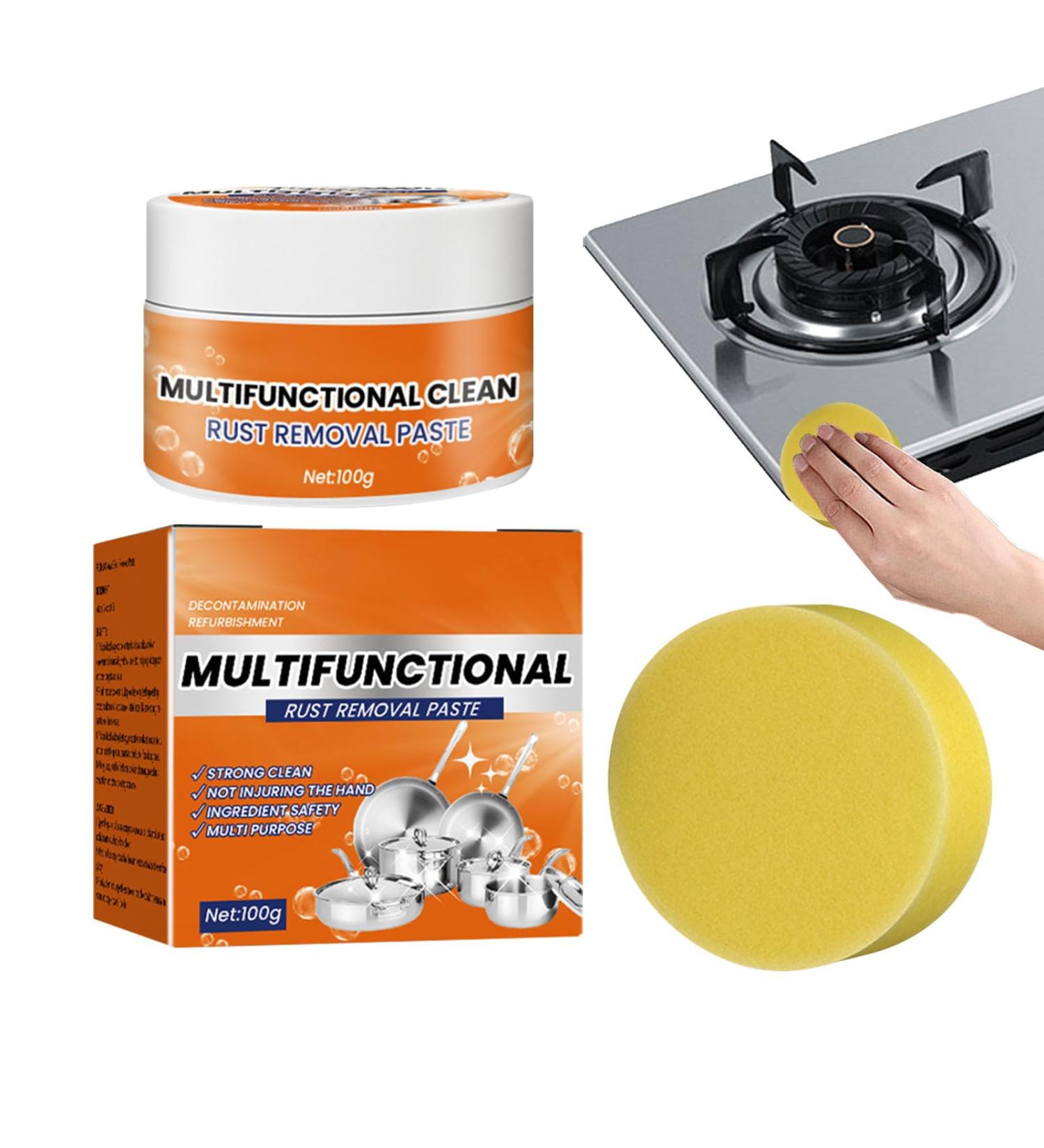 Stainless Steel Paste Cleaner - Cleaning Paste Multipurpose Stainless Steel Cleaner Household Kitchen Simple Safe And Effective Cookware Rust Removal Cleaner For Sinks Pots Faucets - Buy Online on GoSupps.com