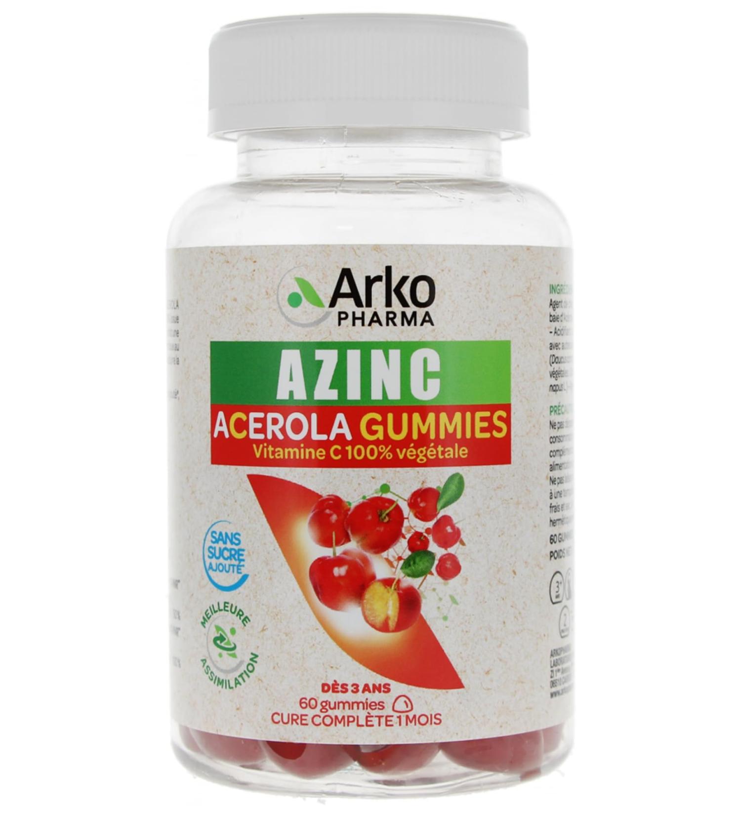 Arkopharma Azinc Acerola 60 Gummies